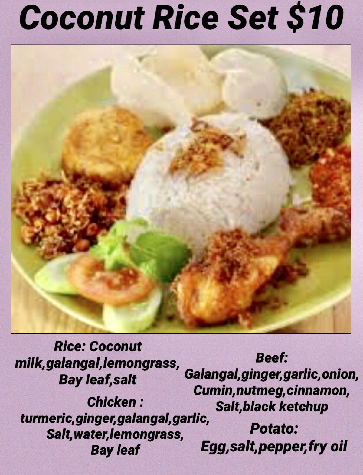 Coconut Rice Platter