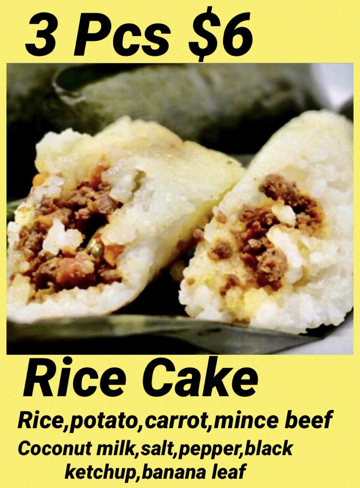 Rice Mince Beef Cake