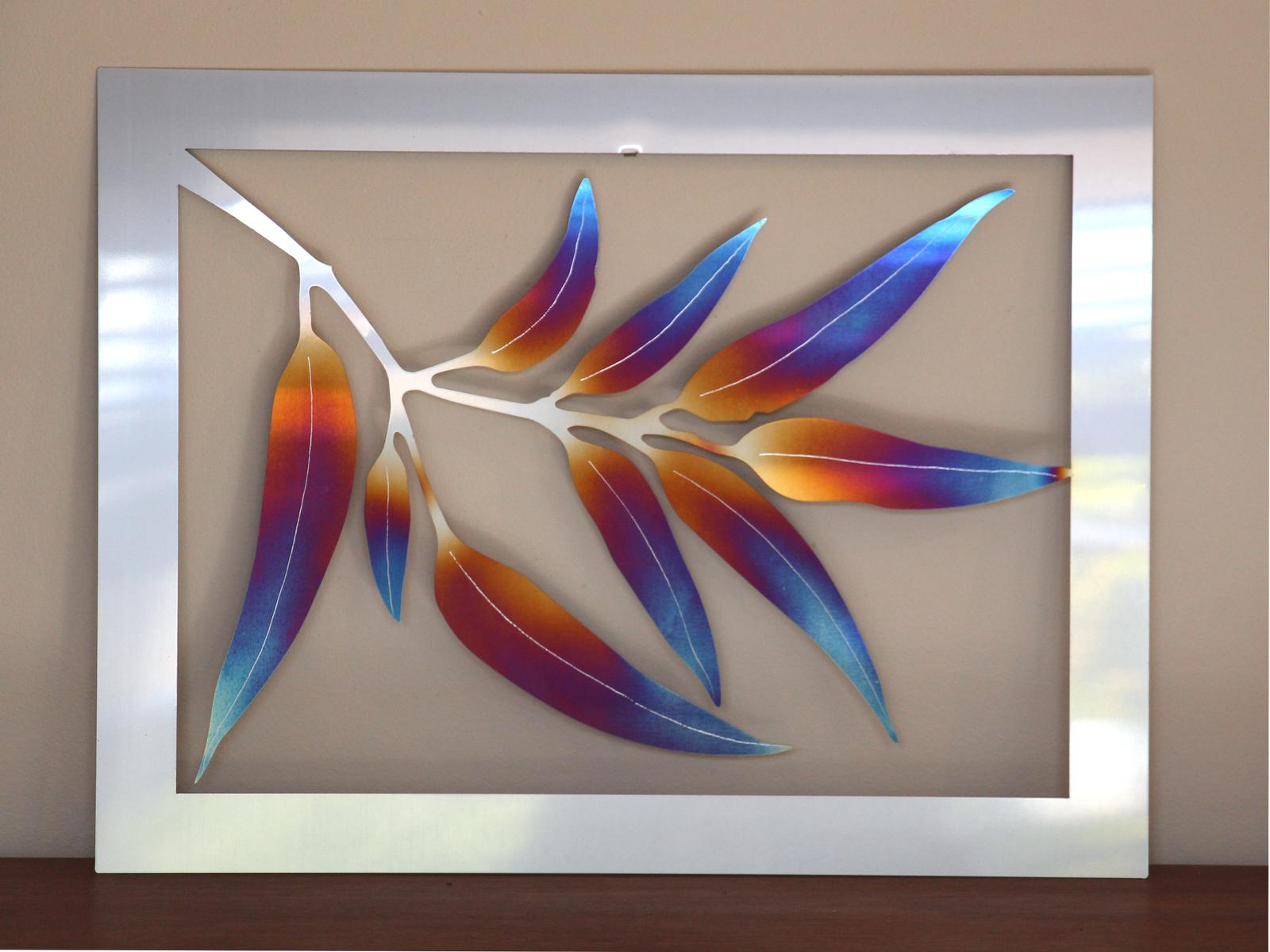 Galaxia Metal leaf wall art