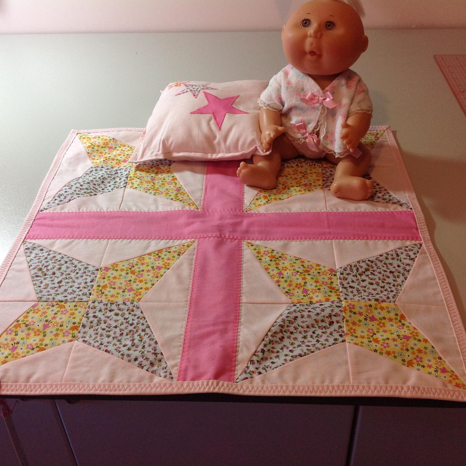 Stars doll quilt
