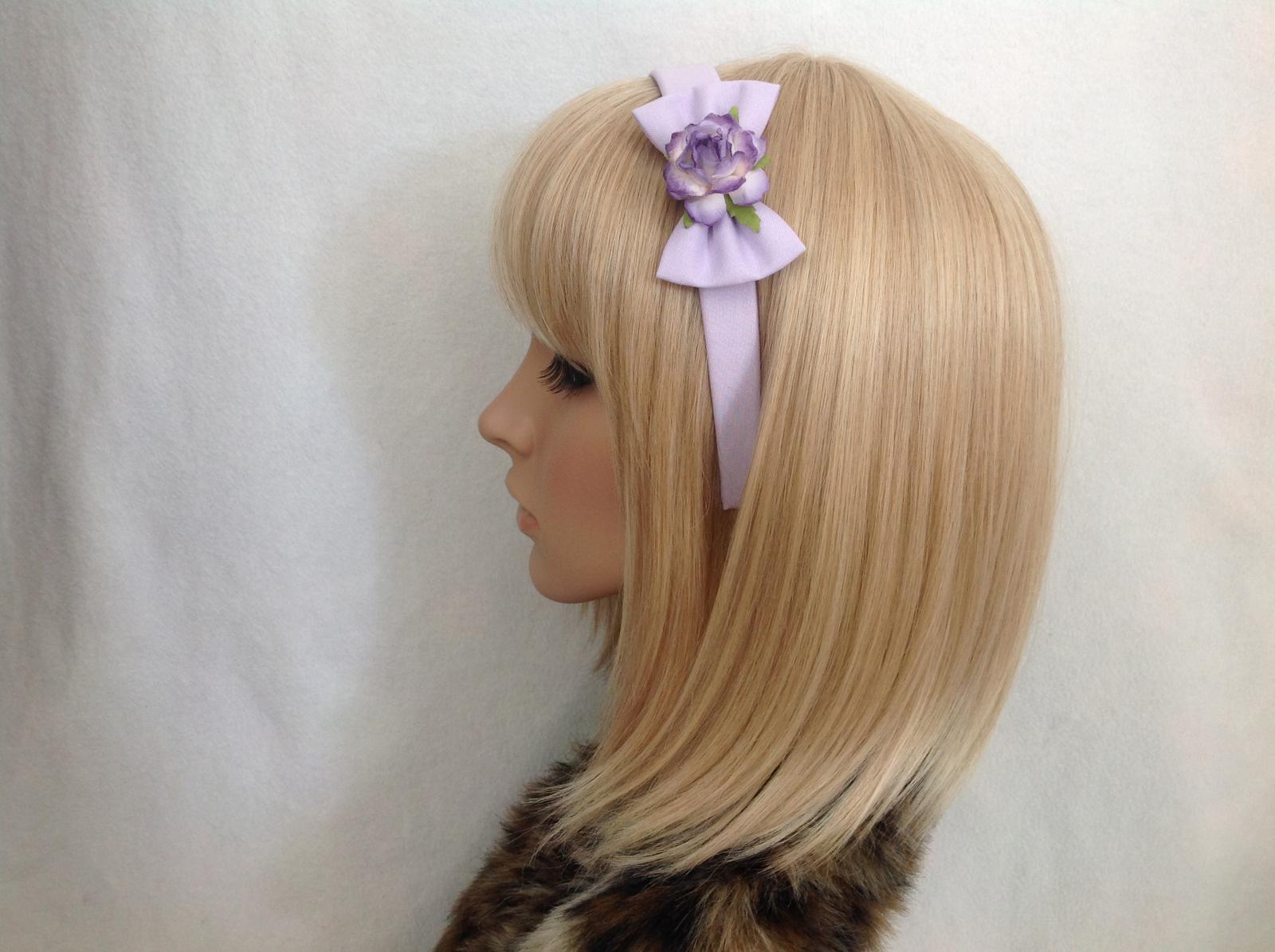 Lilac rose headband