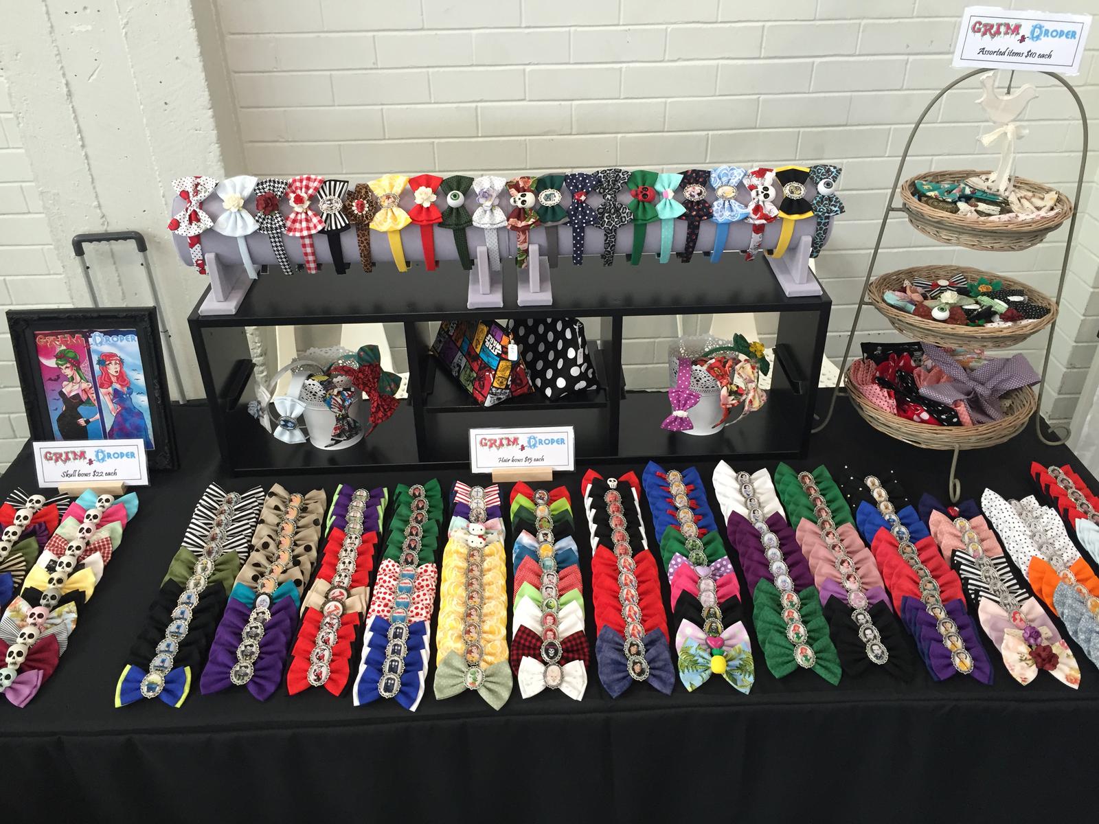 Market stall set up