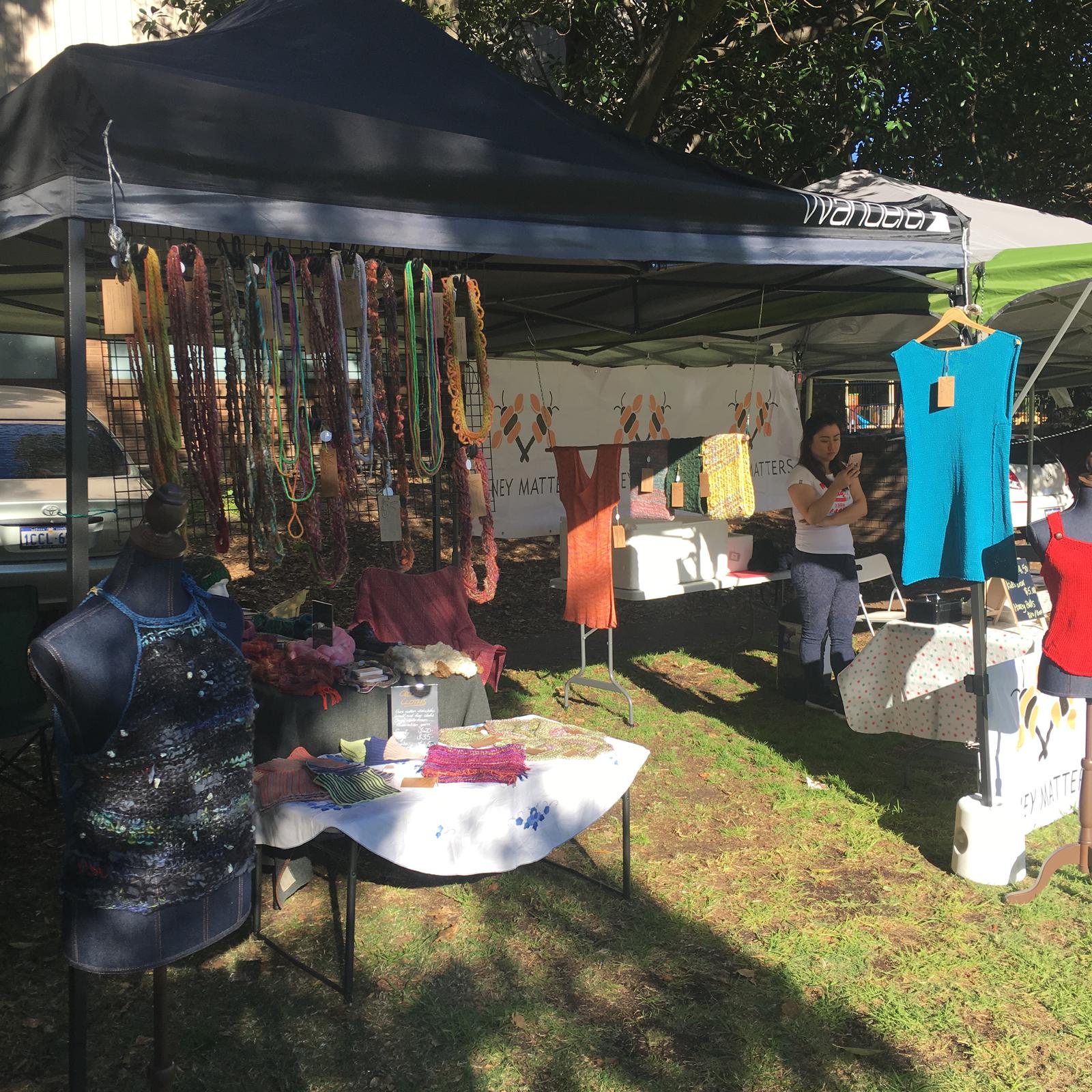 Hammered Rabbits Stall at Vic Park Markets
