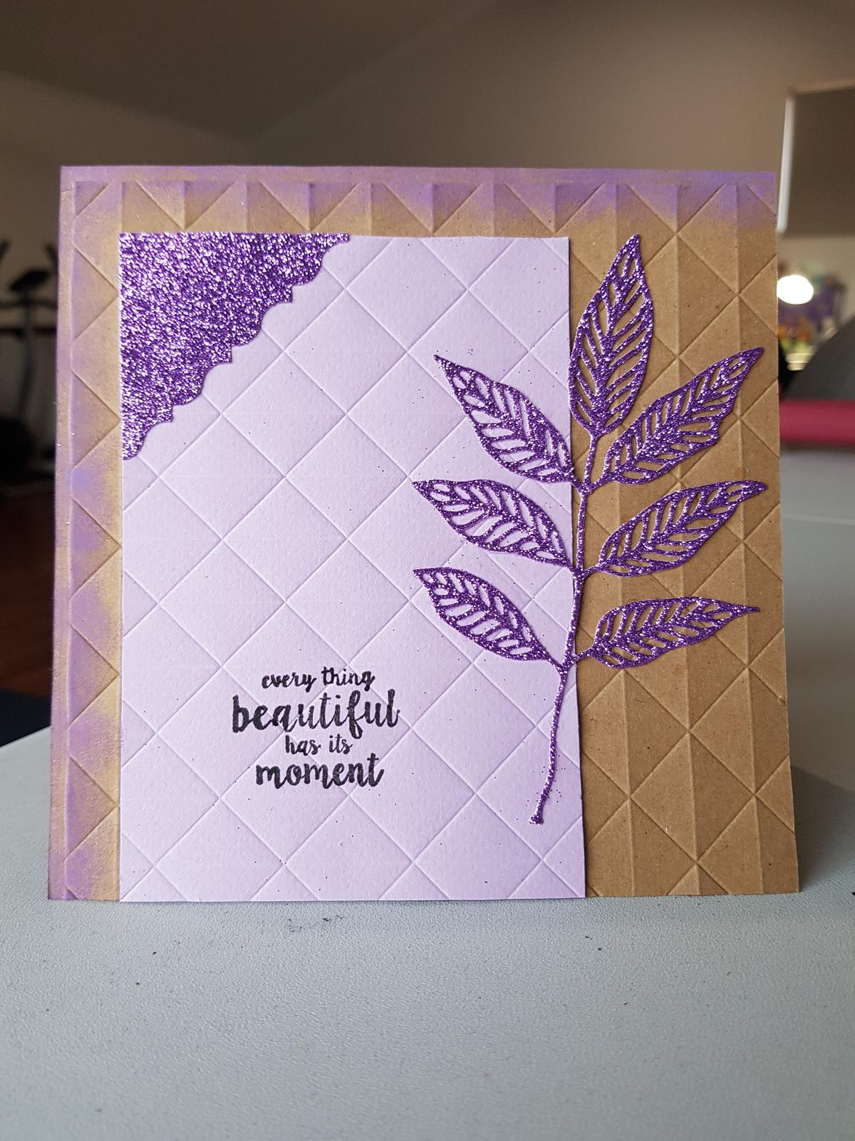 Beautiful Moment - Embossed Card