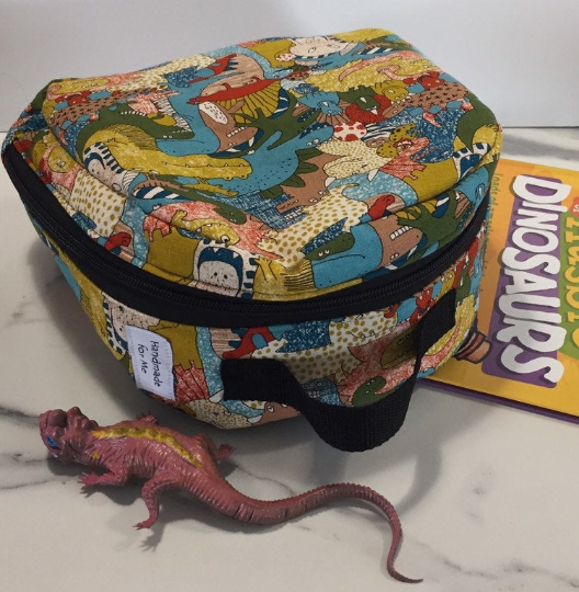 Dinosaur Print Insulated Washable Reuseable Lunchbag