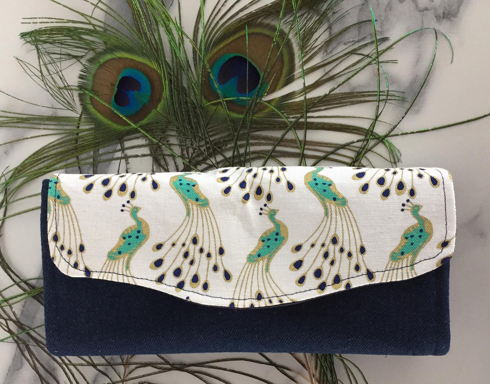 Peacock & Denim Purse
