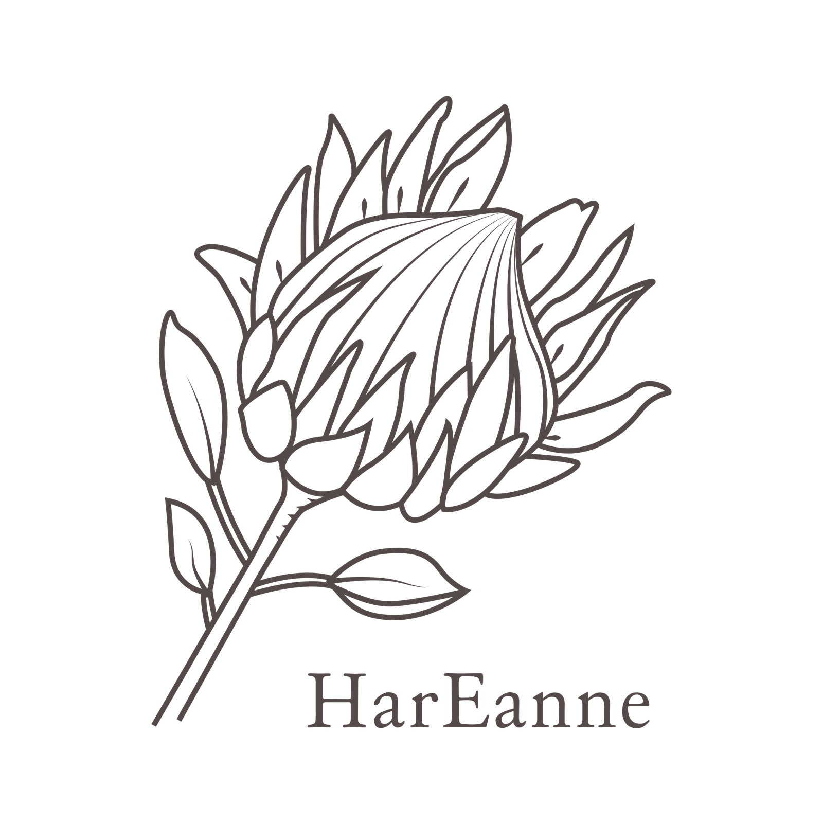 HarEanne protea logo