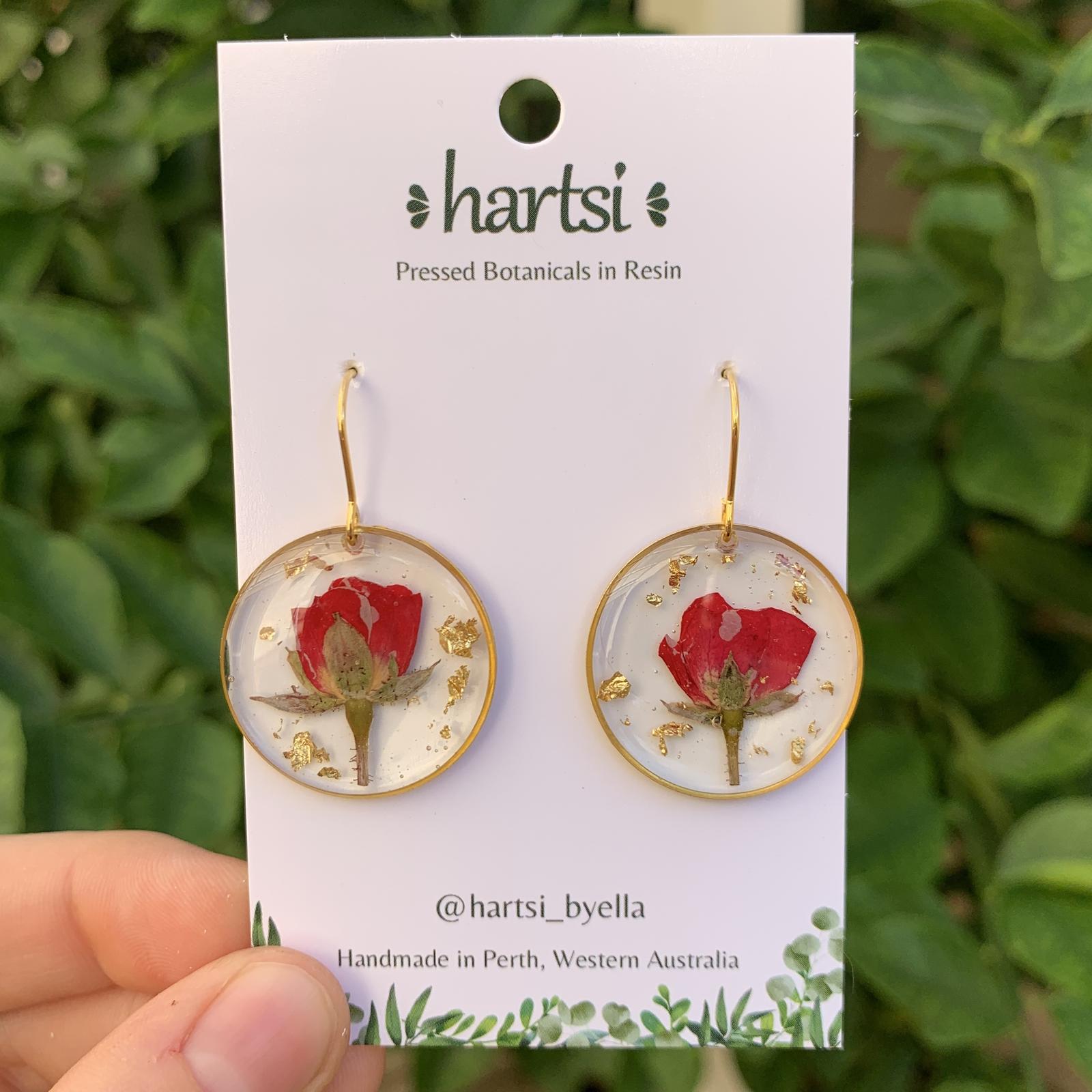 Rose Bud Earrings