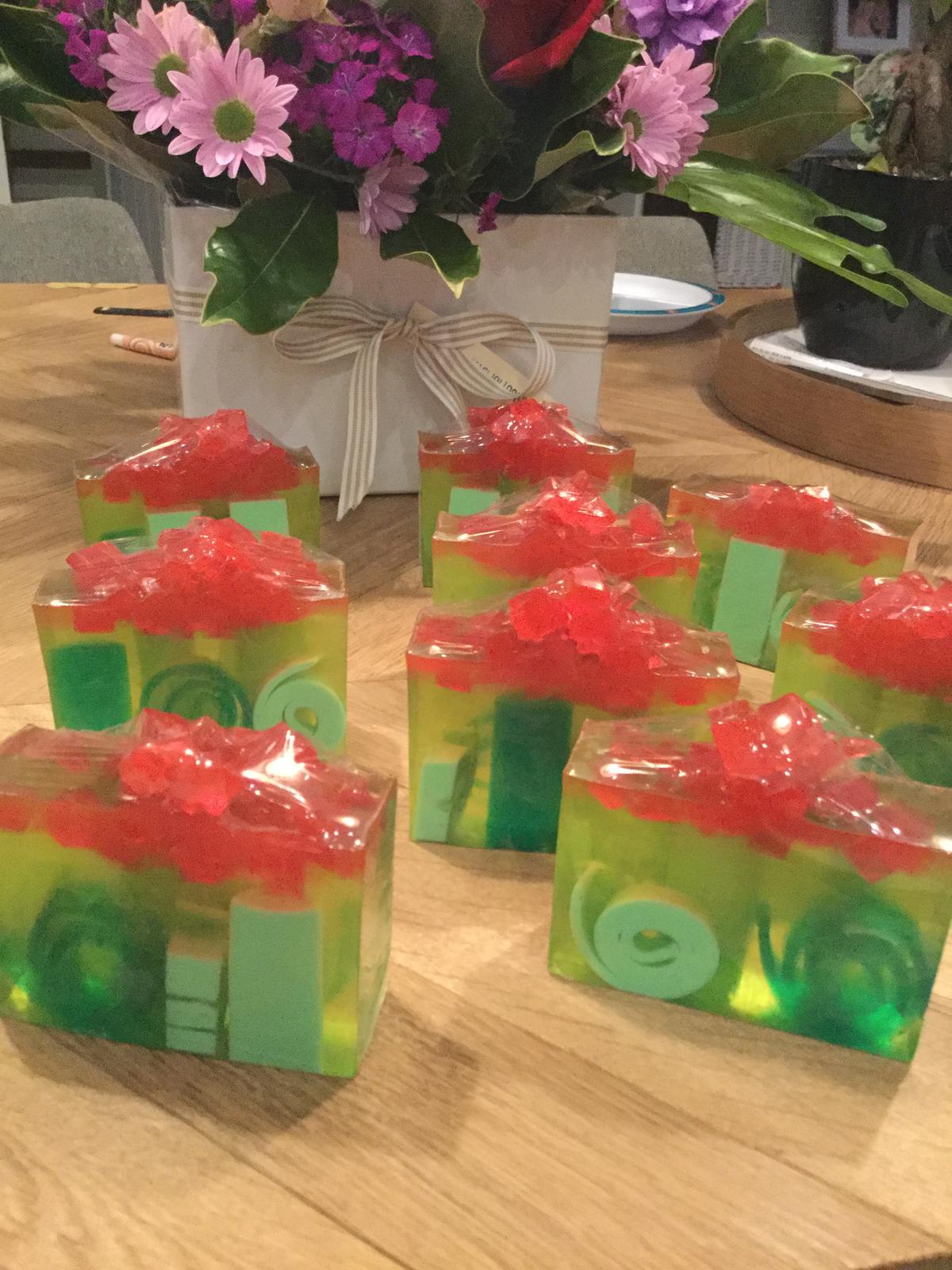 Watermelon & kiwi fruit soap