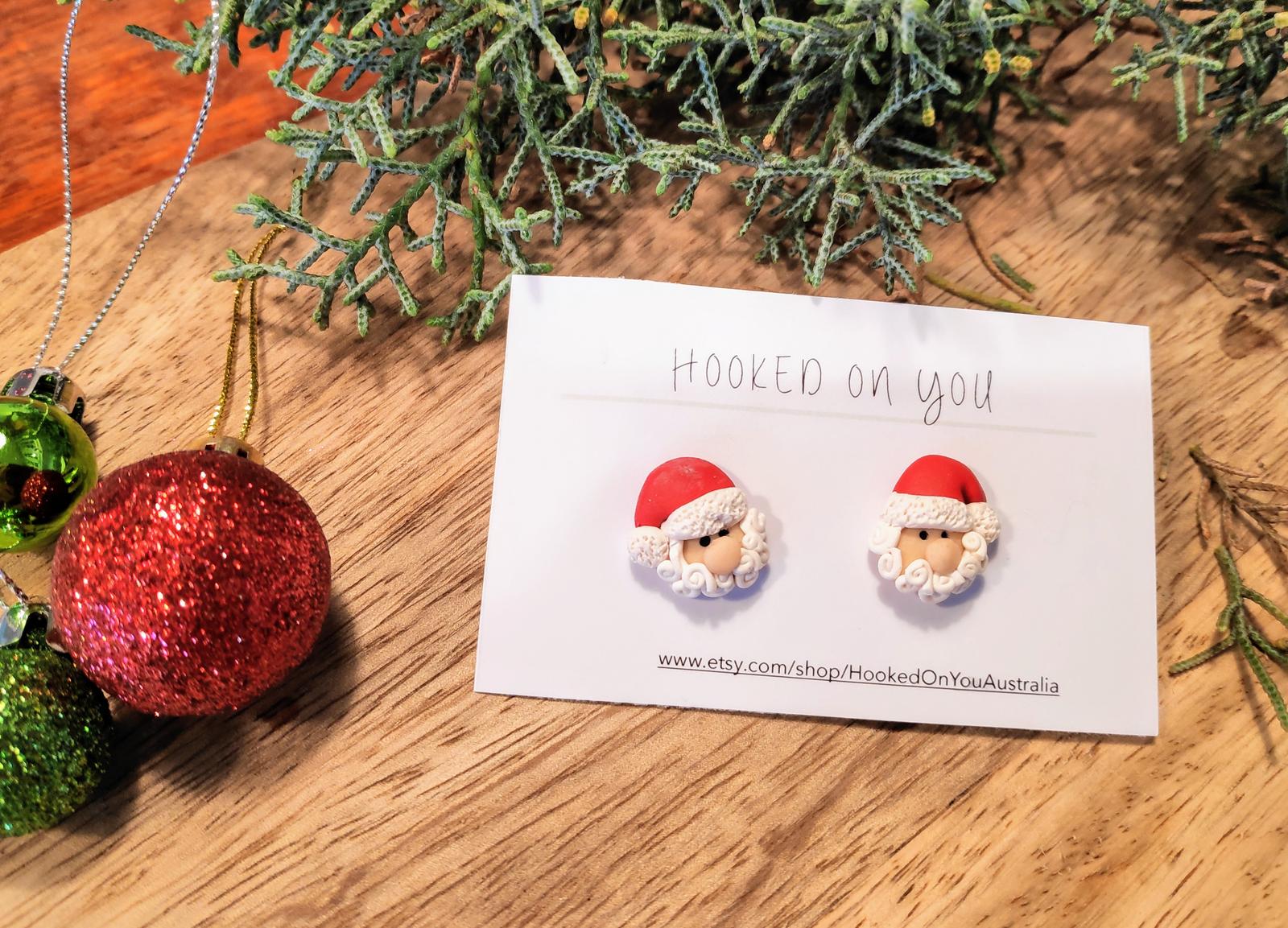 Santa Earrings
