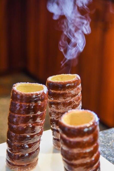 Smoking Chimney Cake - Steaming Hot