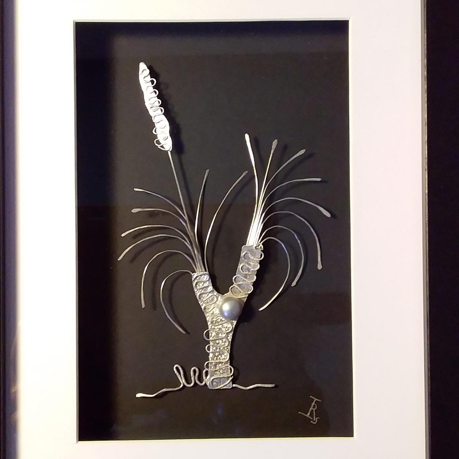 Grasstree silver, freshwater pearl
