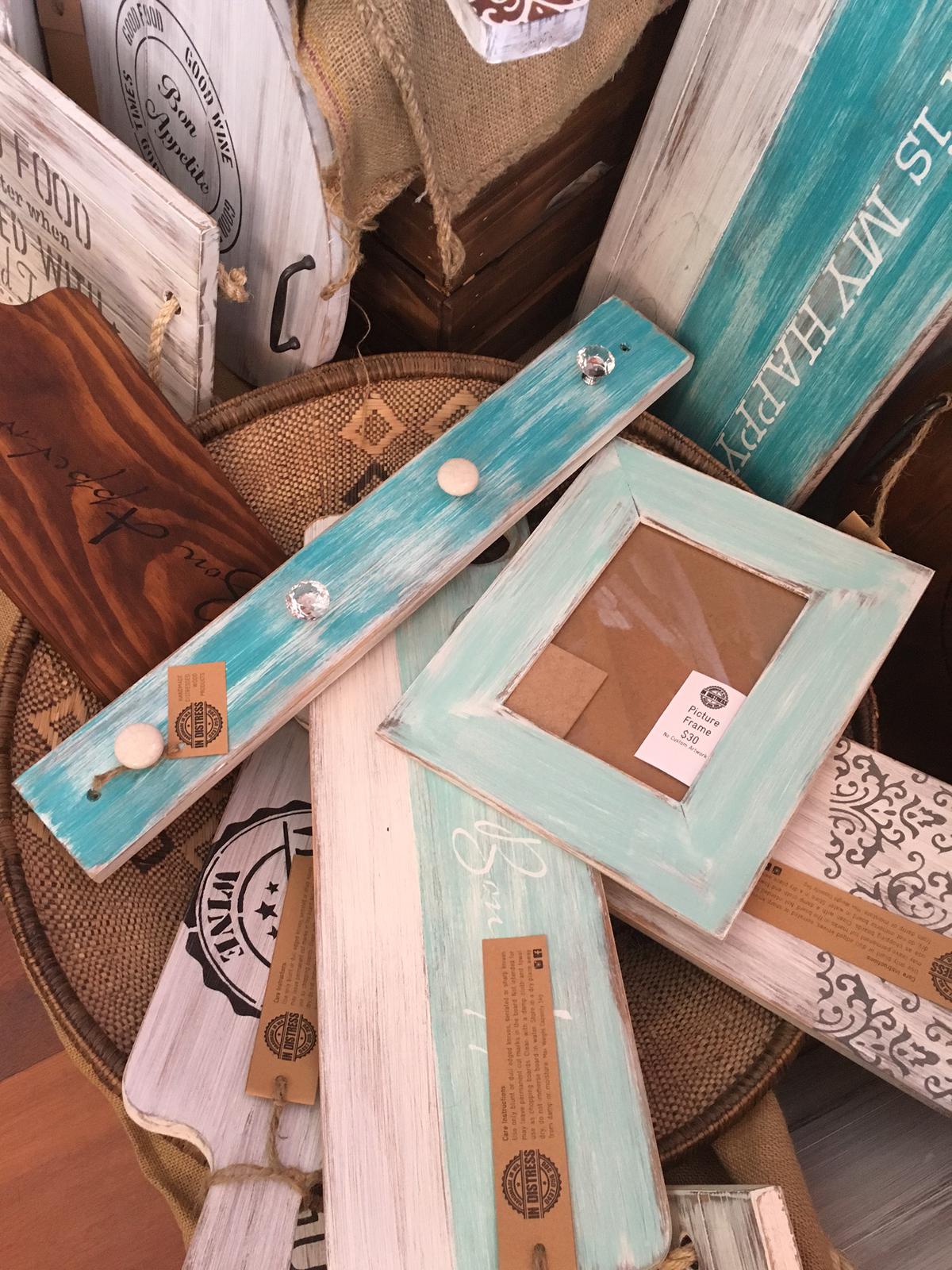 Picture Frame, Paddles and Coat Rack