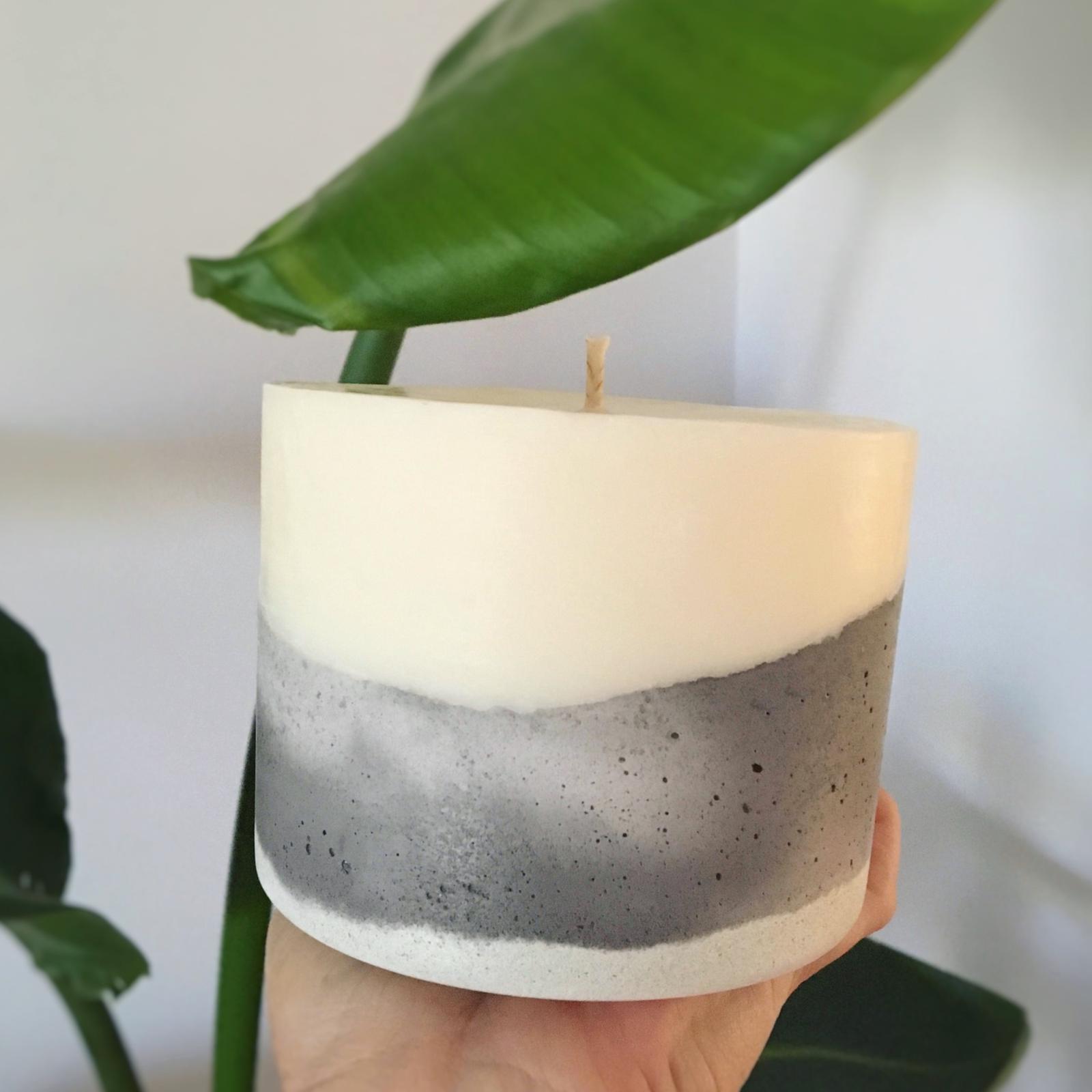 Concrete Pillar Candle