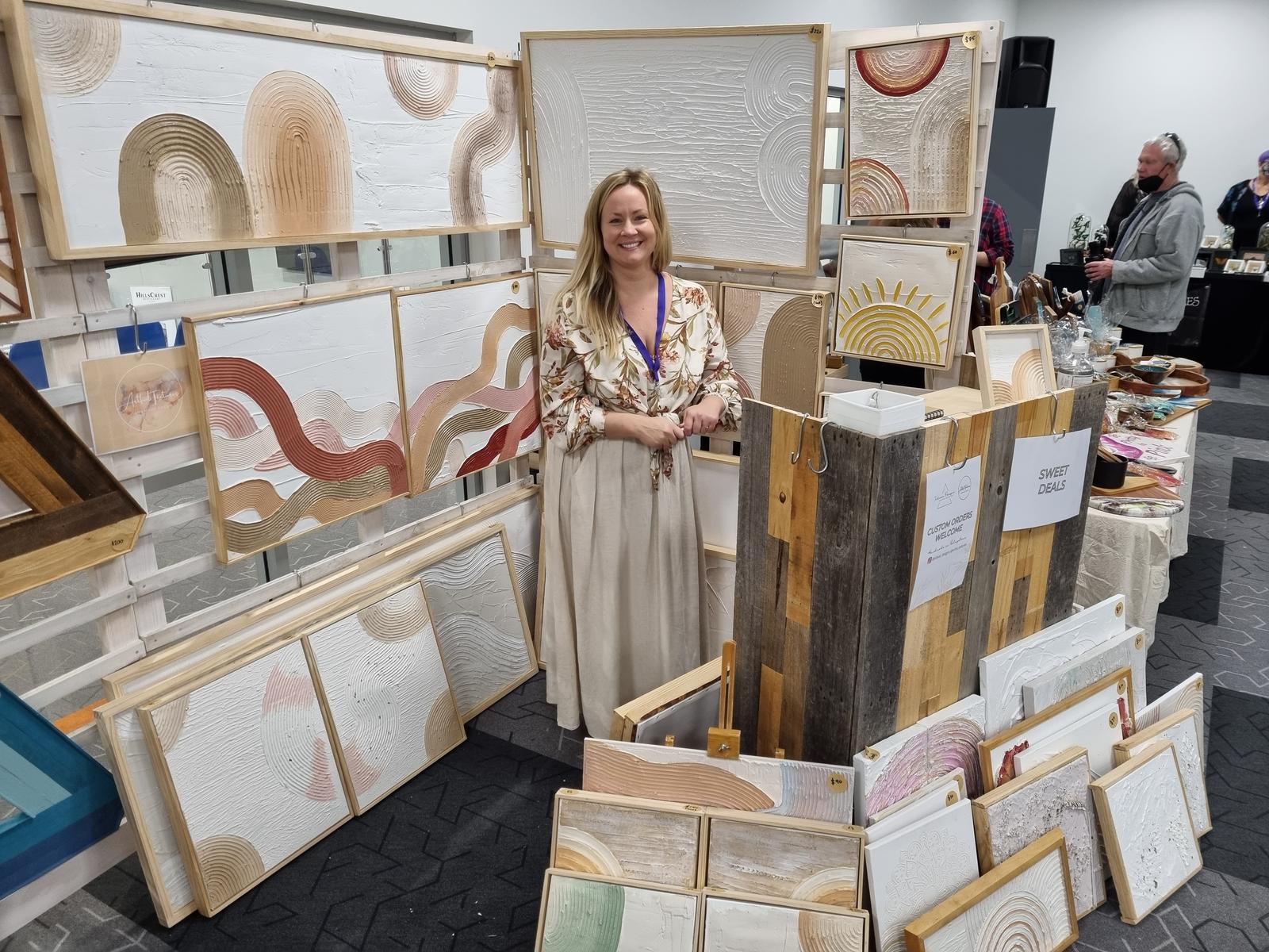 Kali the creative wonder with her 2022 textured art collection