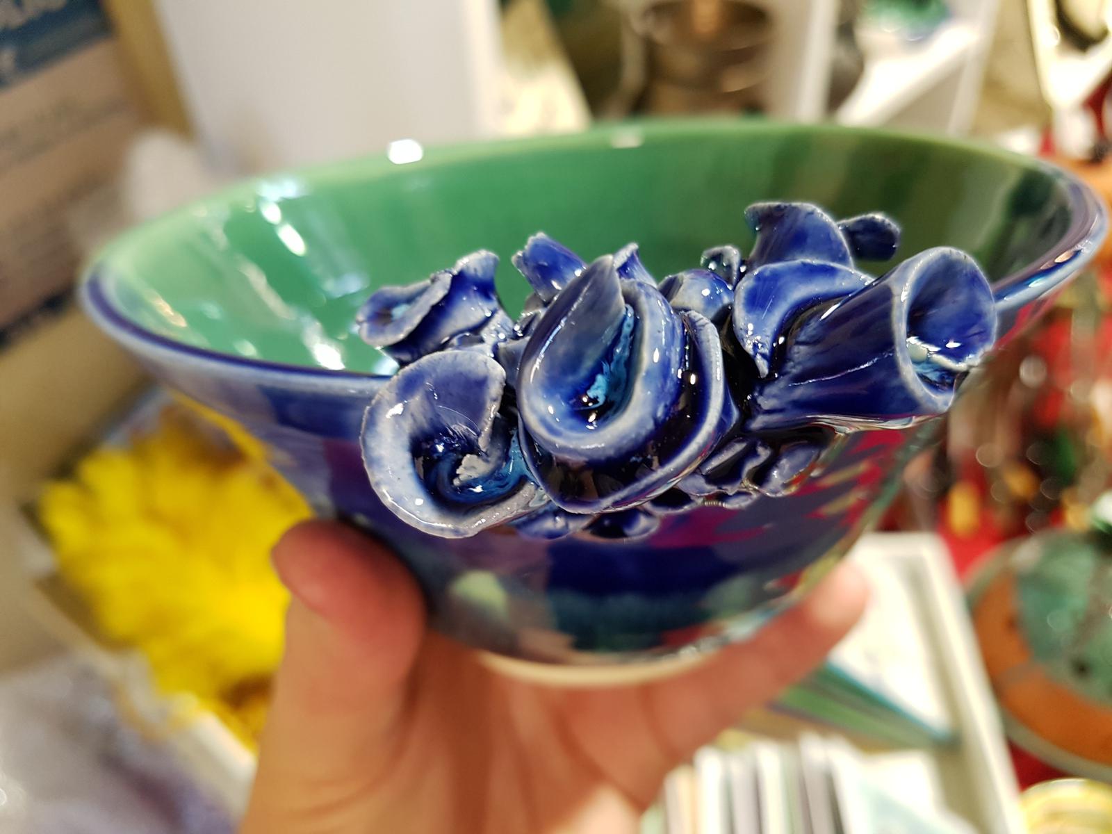 Roses in Blue & Green