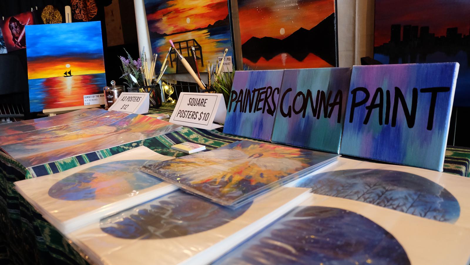 Stall table set up
