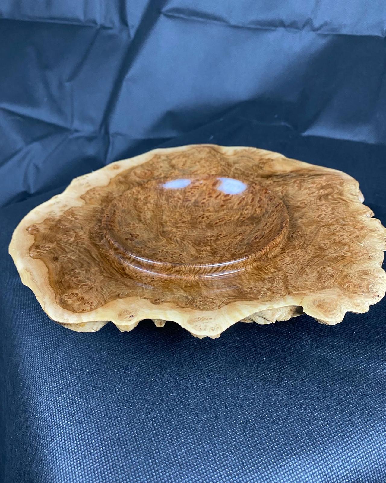 Large York gum burl platter