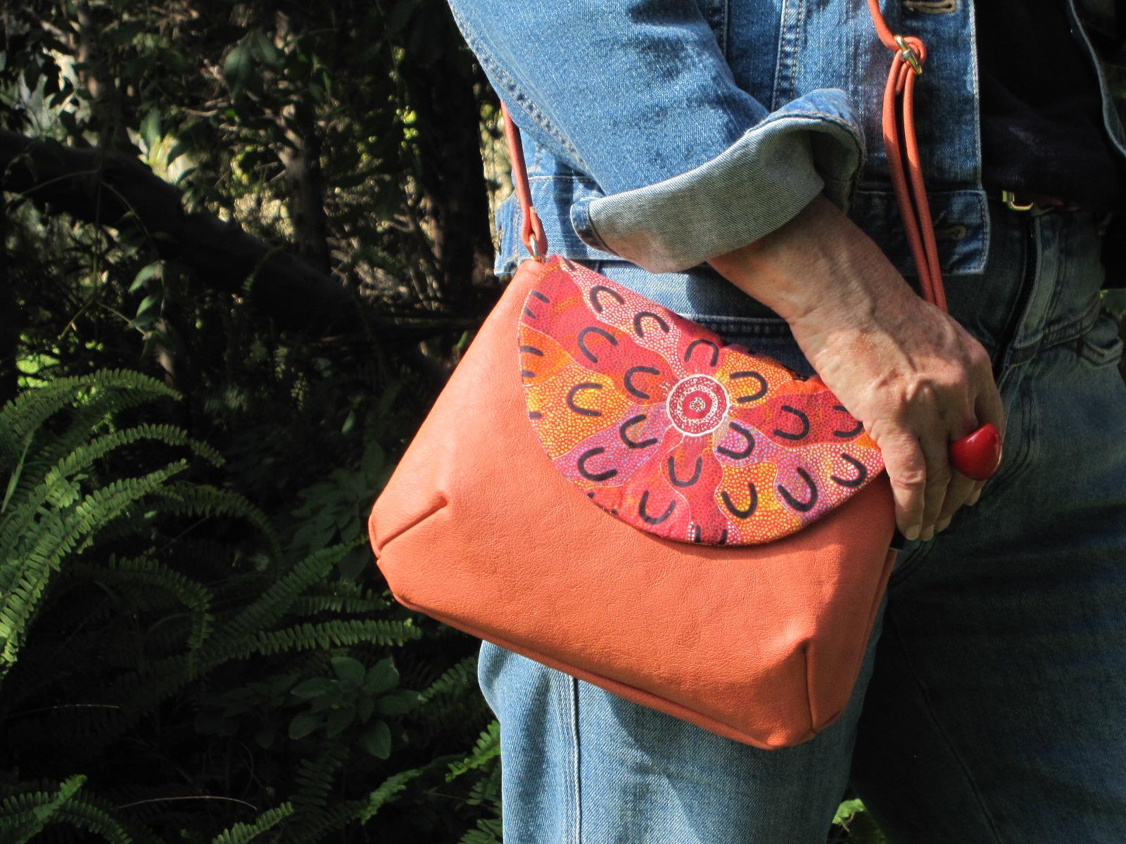 Soft leather, Maureen Namijinpa artist, fabric