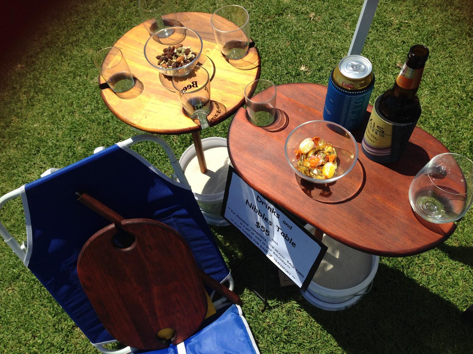 Picnic-Concert-Beach-Backyard Drinks & Nibbles Table