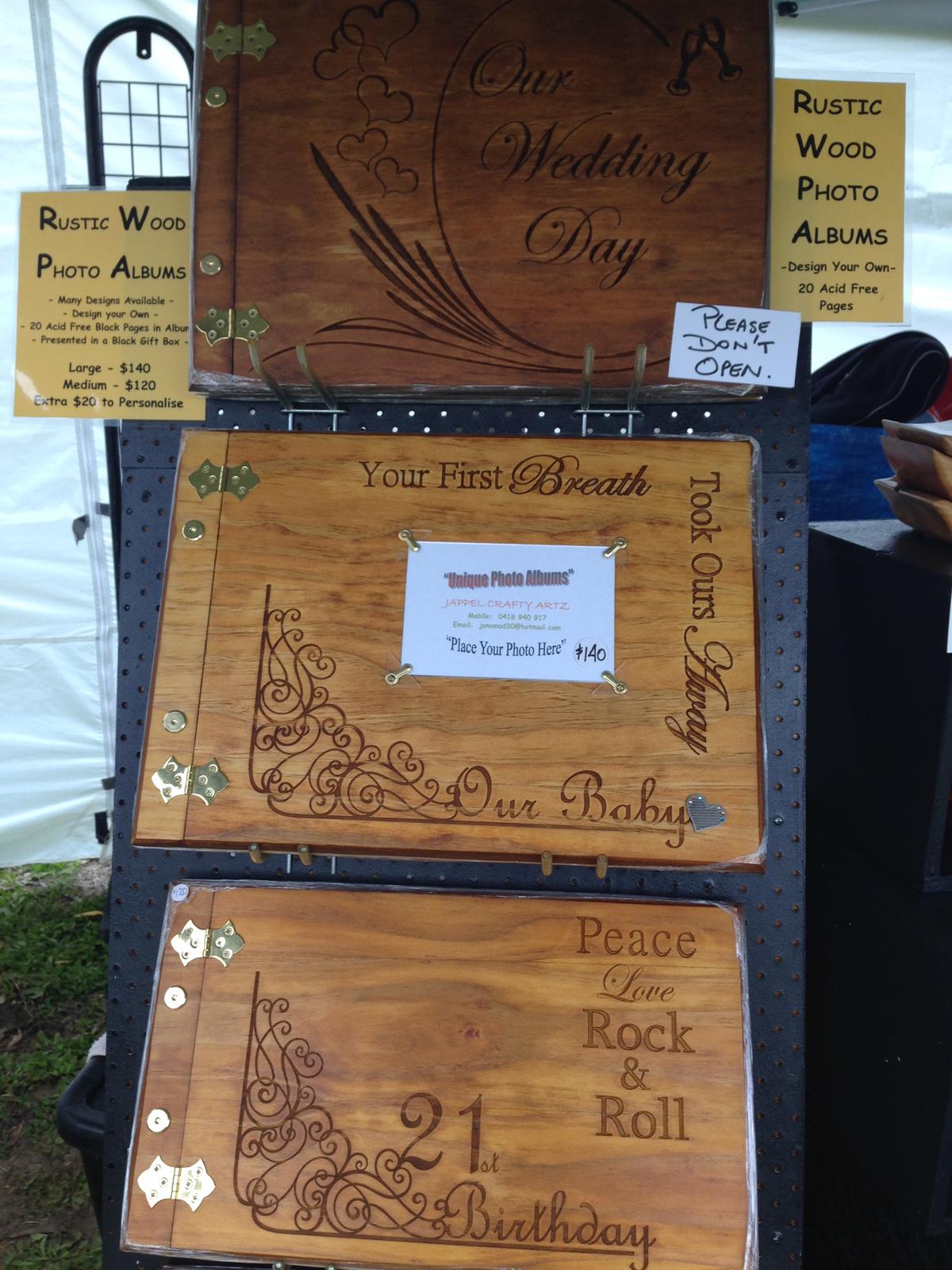 Wood Photo Albums
