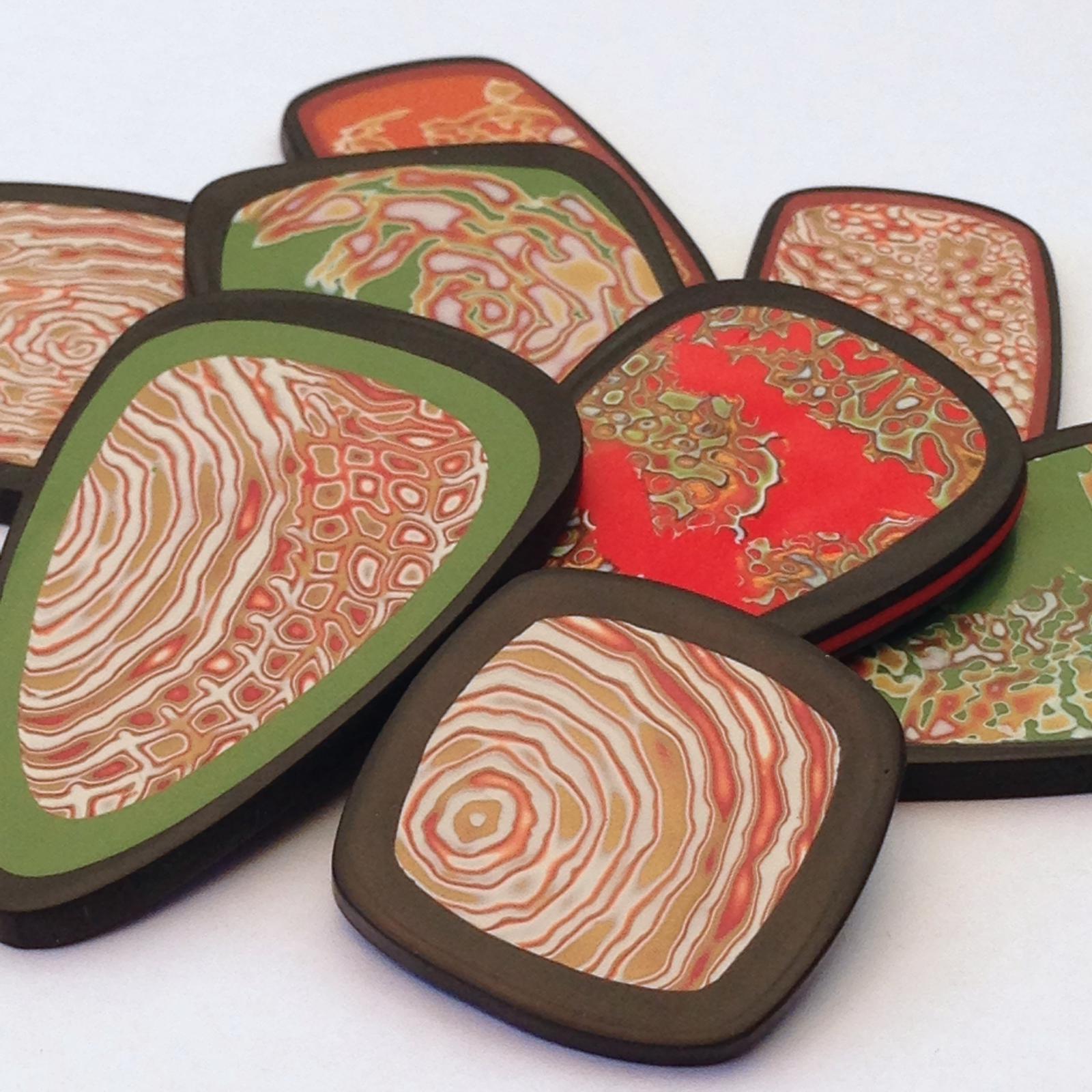 Ripple Range of handmade Polymer clay Jewellery By Jay's Creations