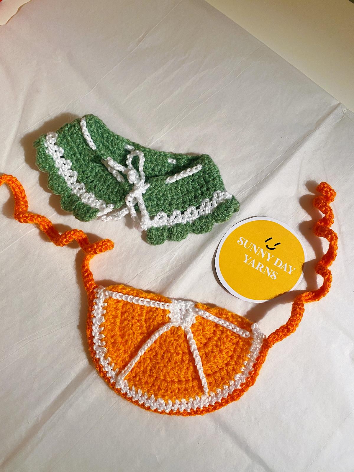 Crochet Fruit Collars by Sunnyday Yarns