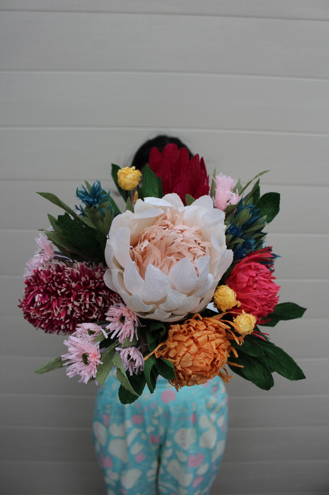 Paper Flower Bouquet, photographed by Nicholas Tan