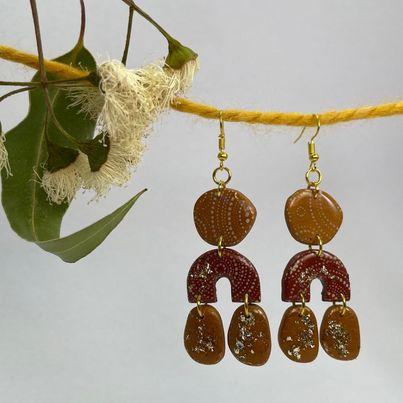 Brown with Indigenous Print