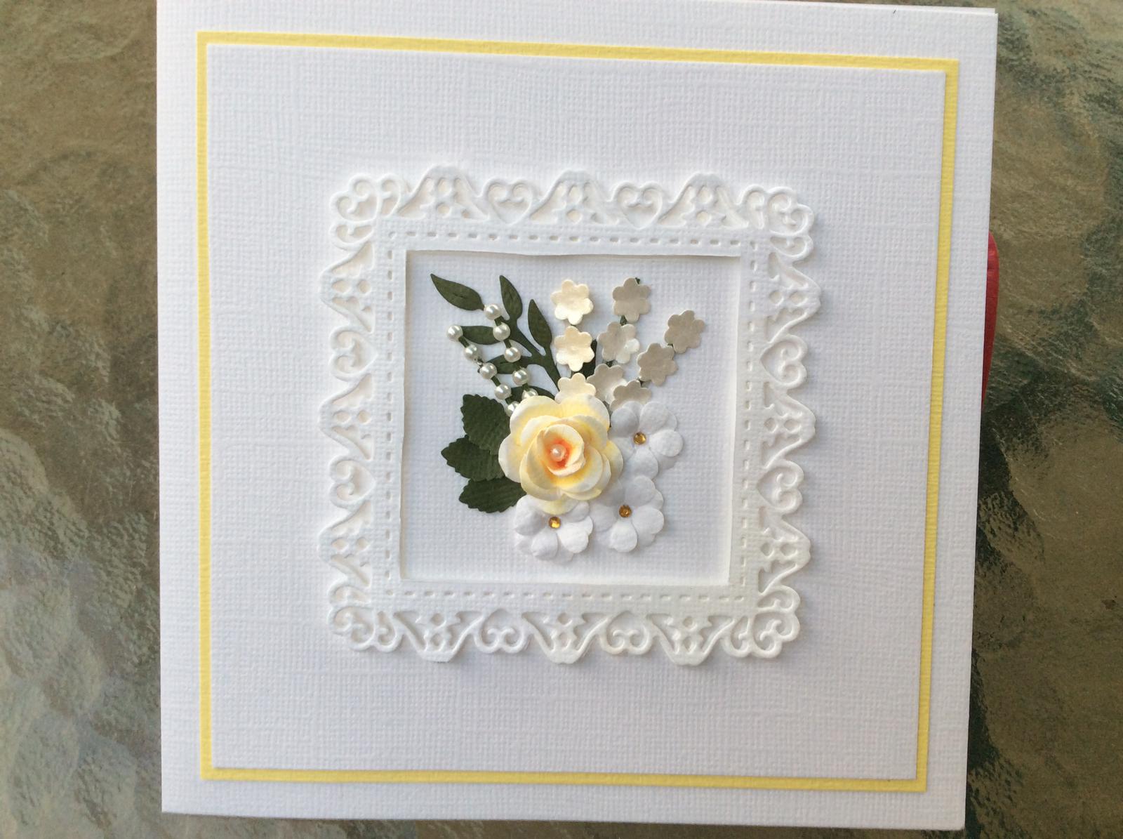 Hand made Flower Card