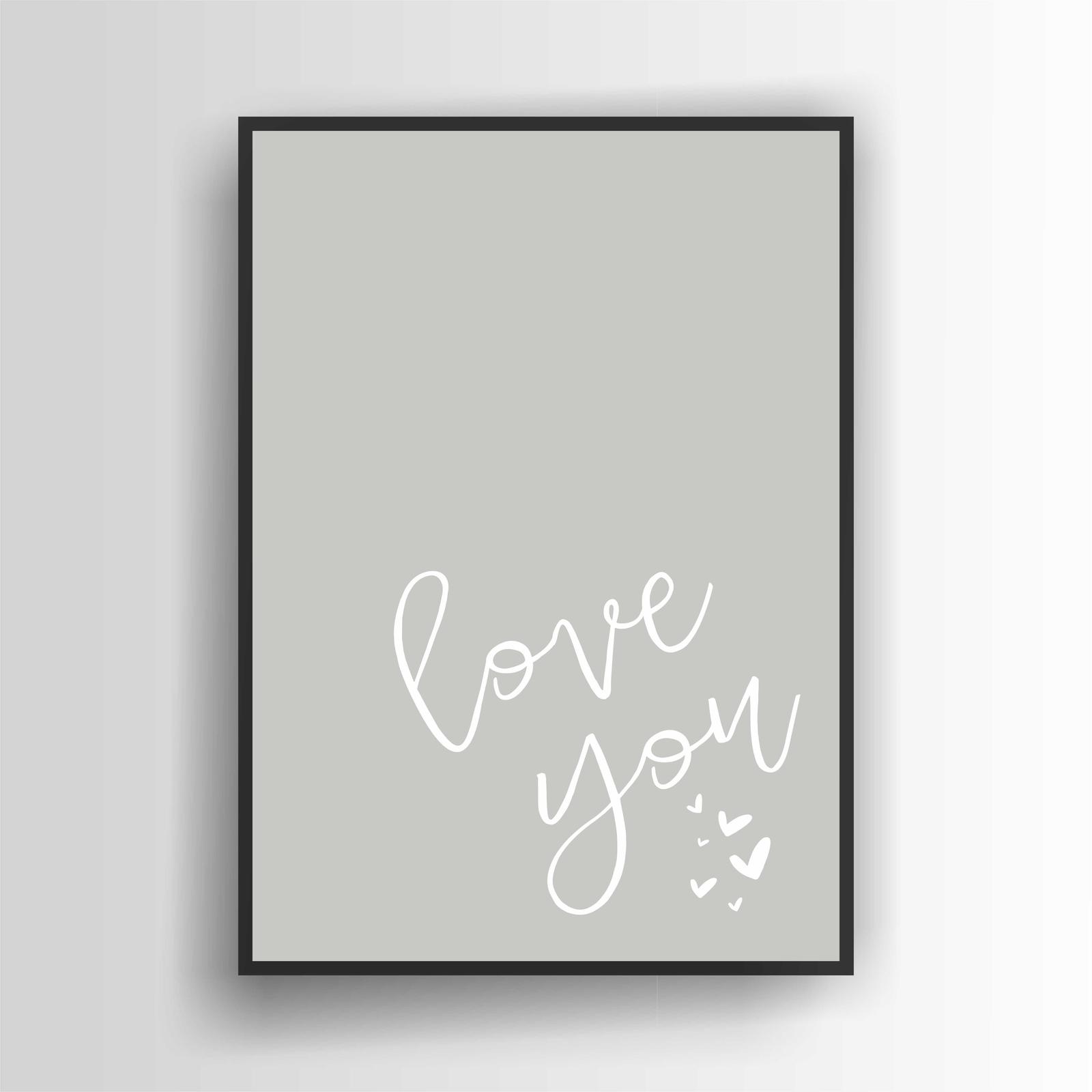 Love You Print