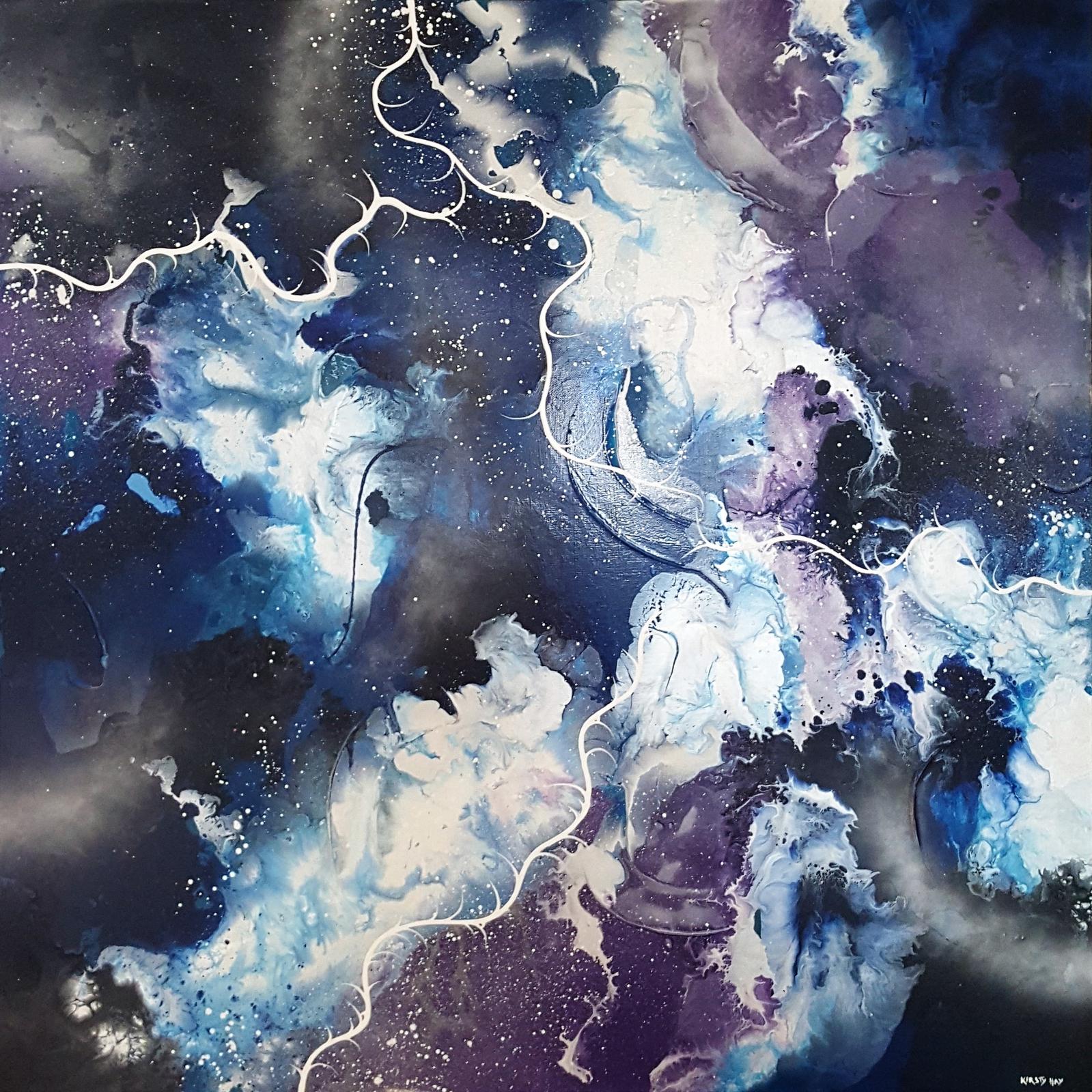 Abstract Art Painting "The Ending Storm"