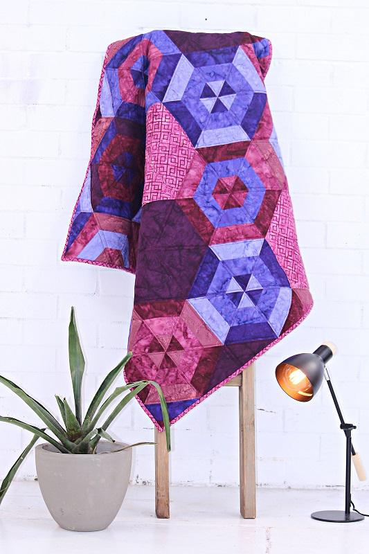 Purple Hexagon Quilt