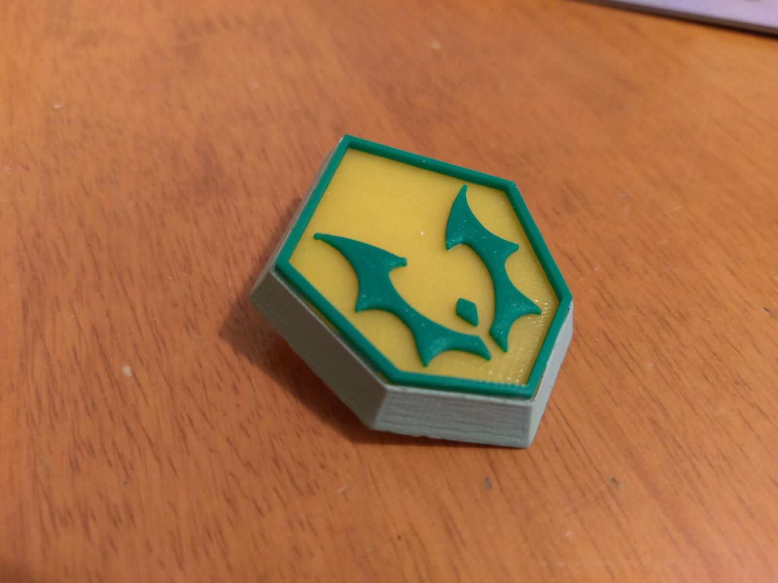 3D printed Force Captain badge