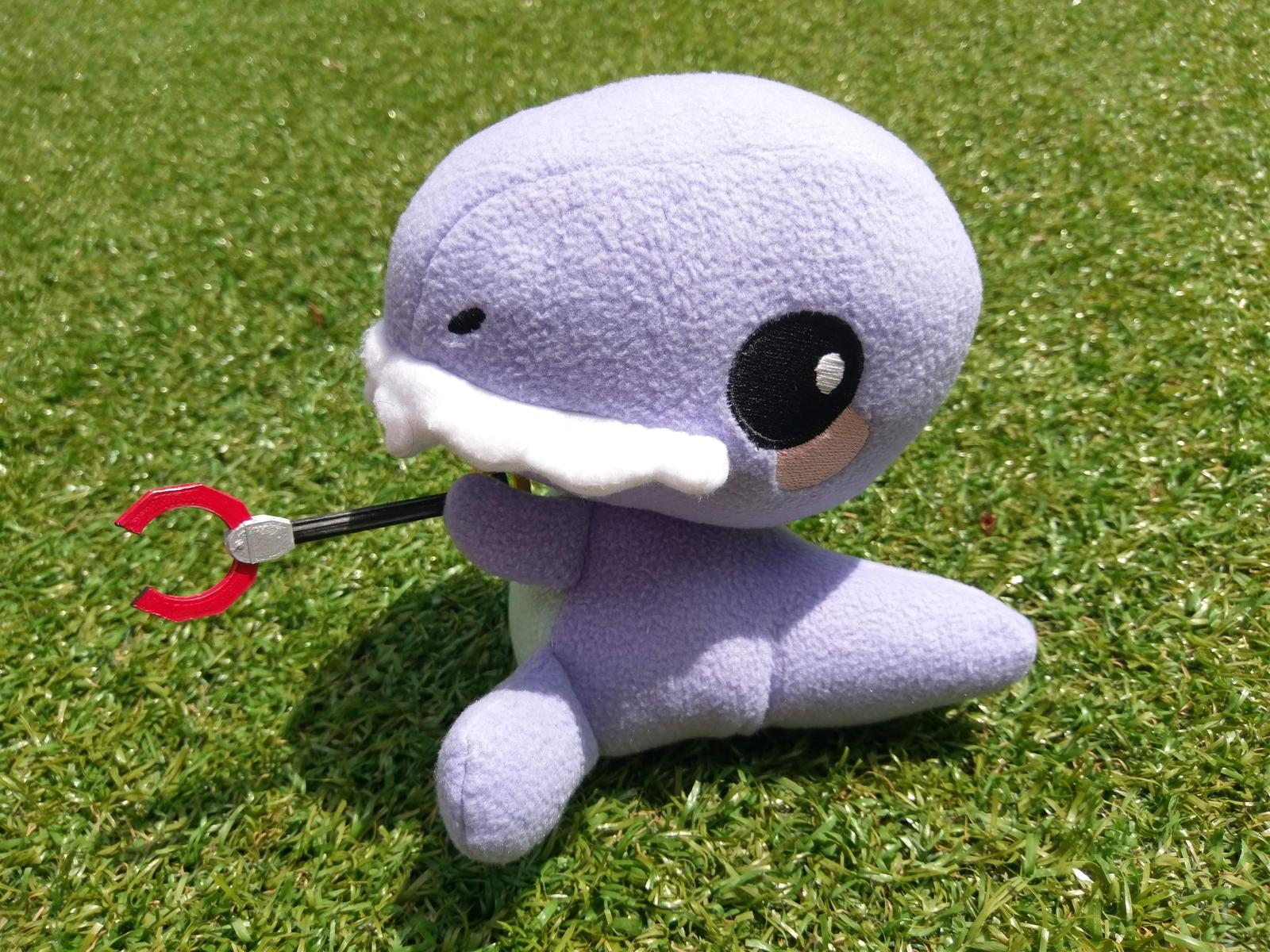 Plush T-Rex with 3D printed grabber