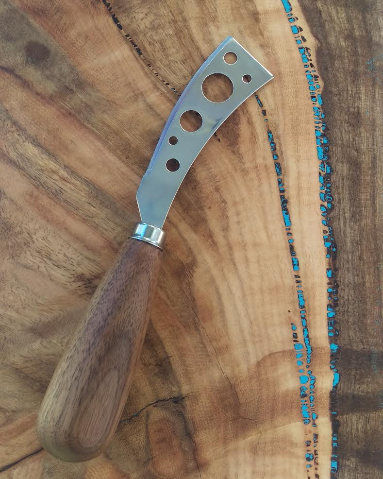 Marri Cheese Board & Turned Black Walnut Cheese Knife