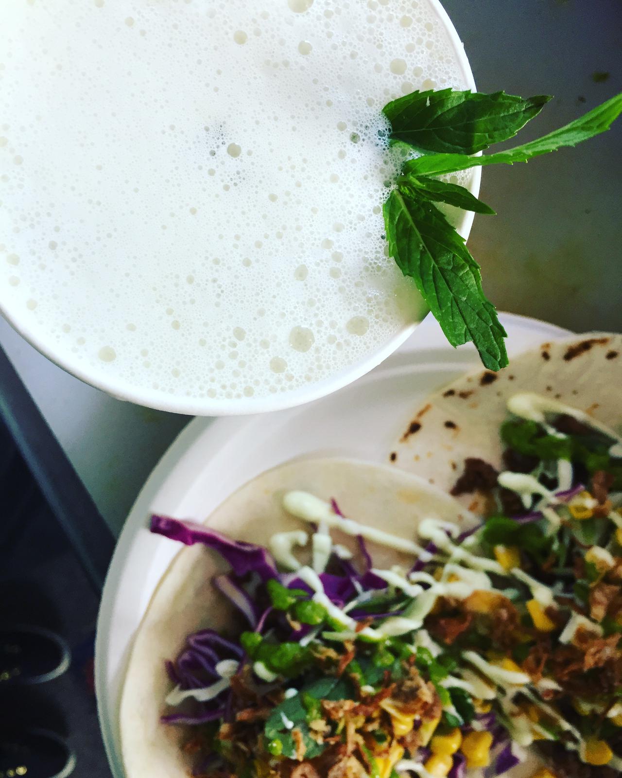 Argentinian tacos with fresh made lemonade
