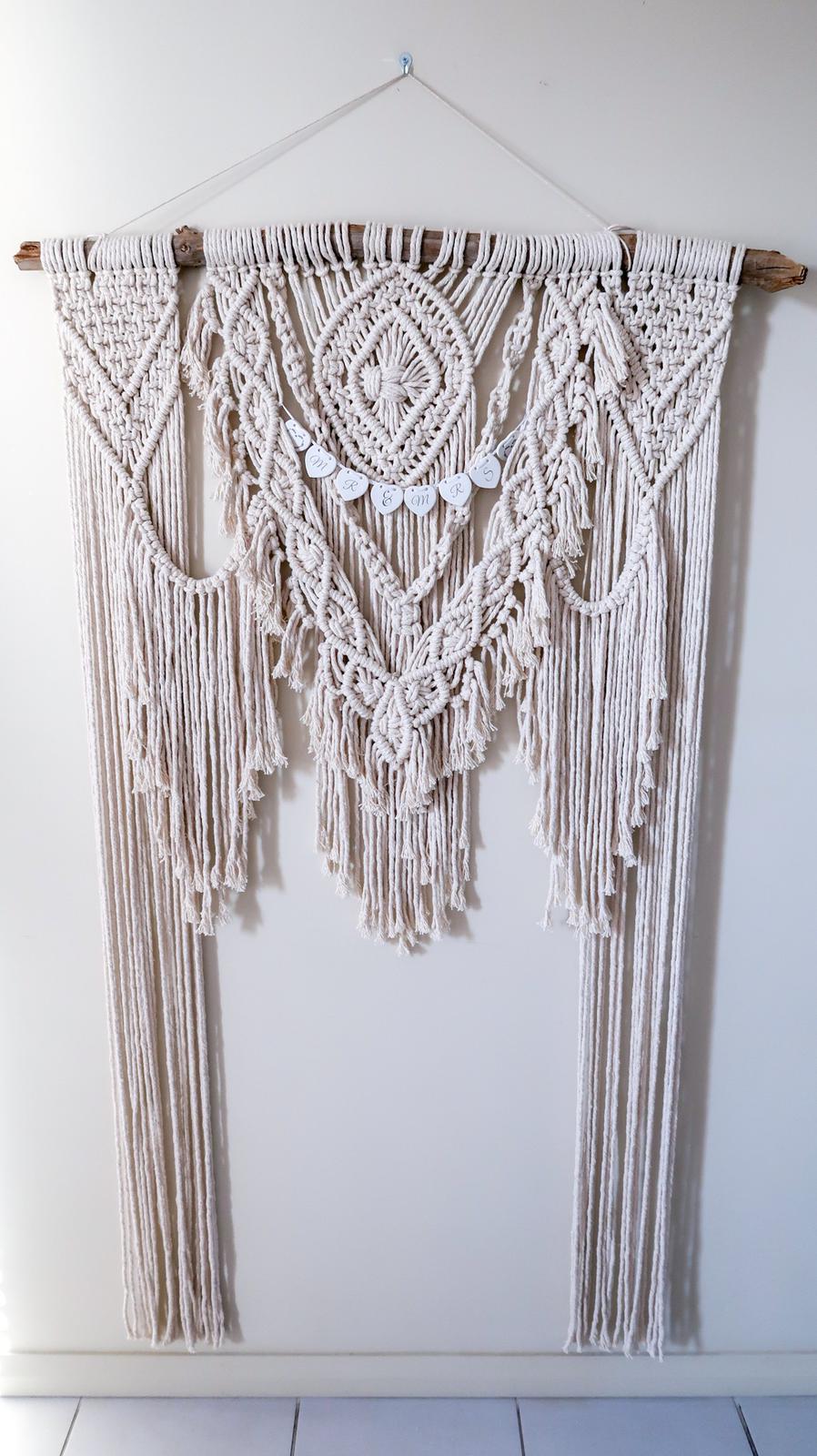 Macrame wedding arbour