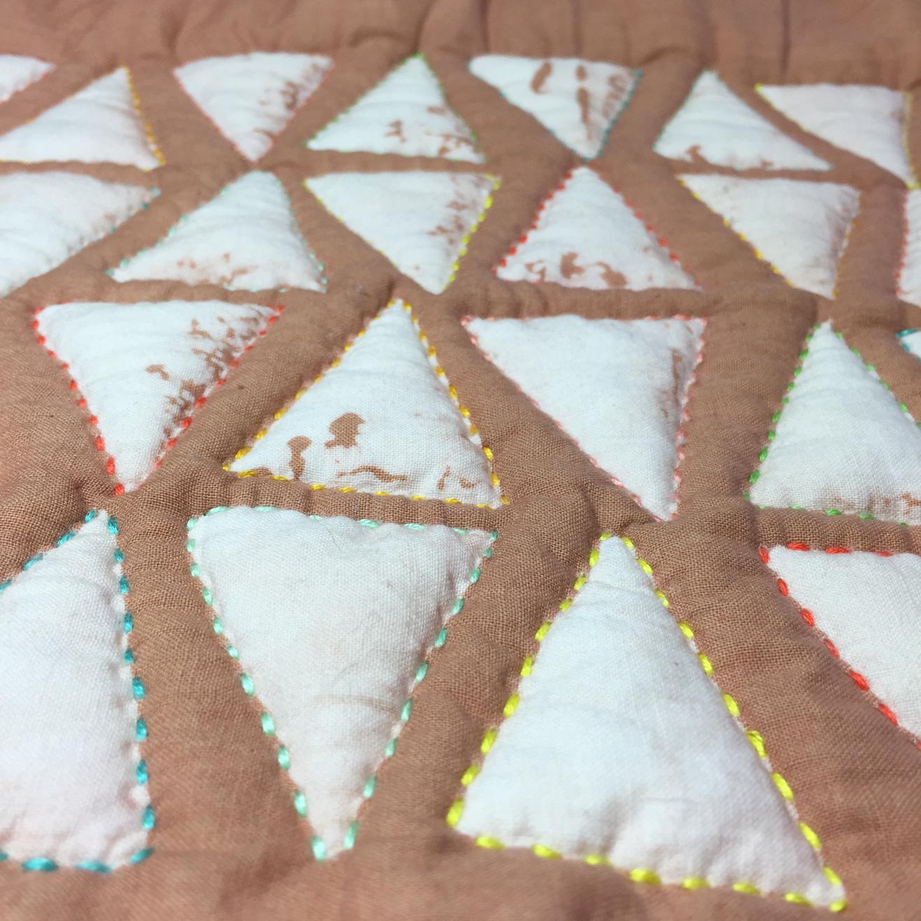 Rainbow Union - textile design close up