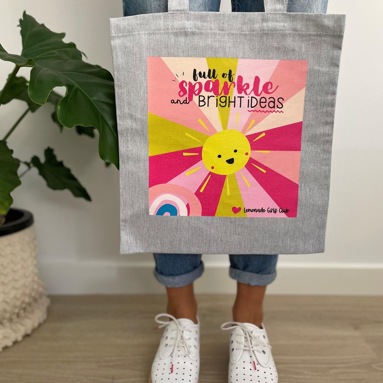 Lemonade Girls Club Sparkle Tote Bag