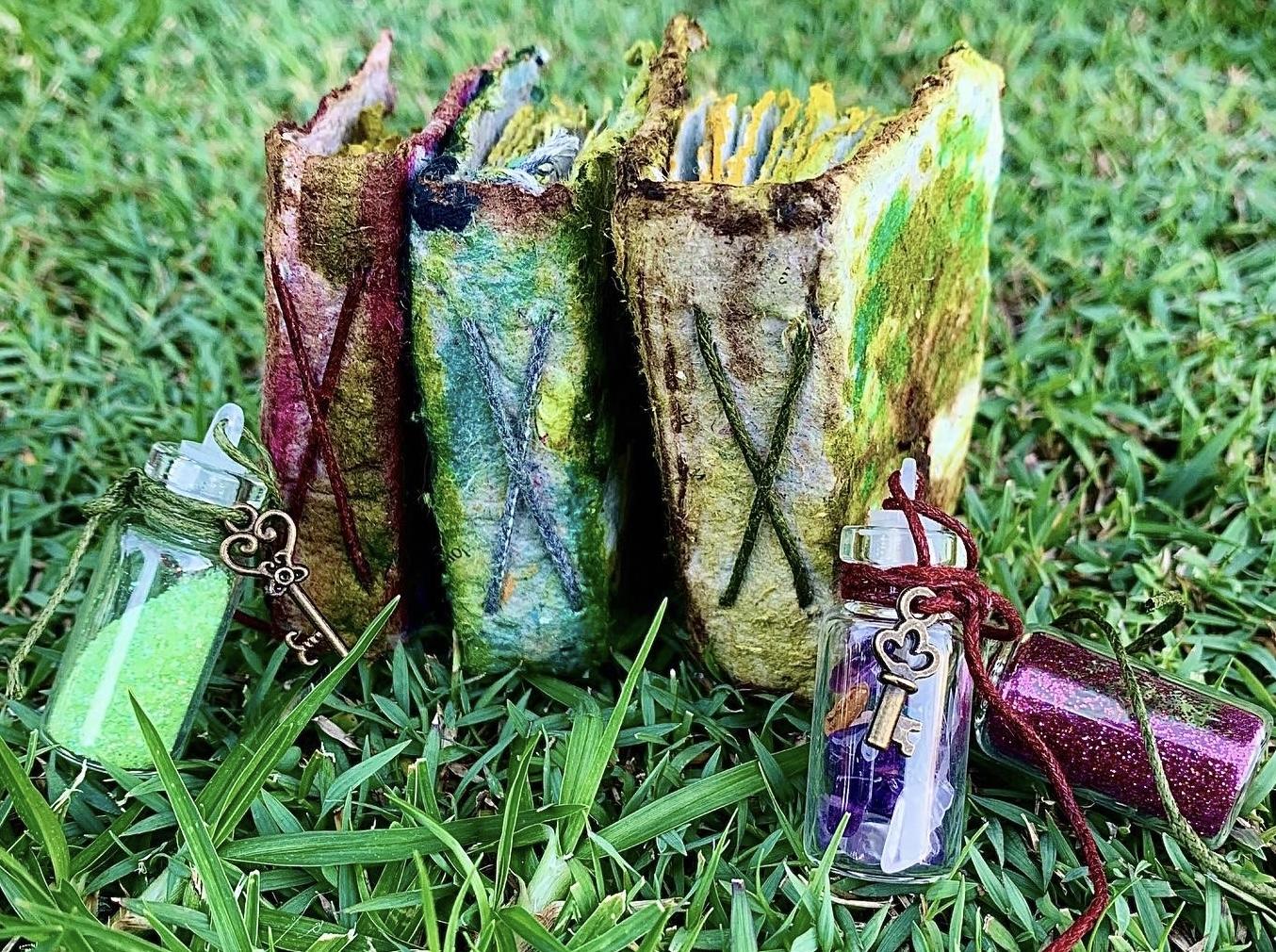 Mini handmade paper fairy journals