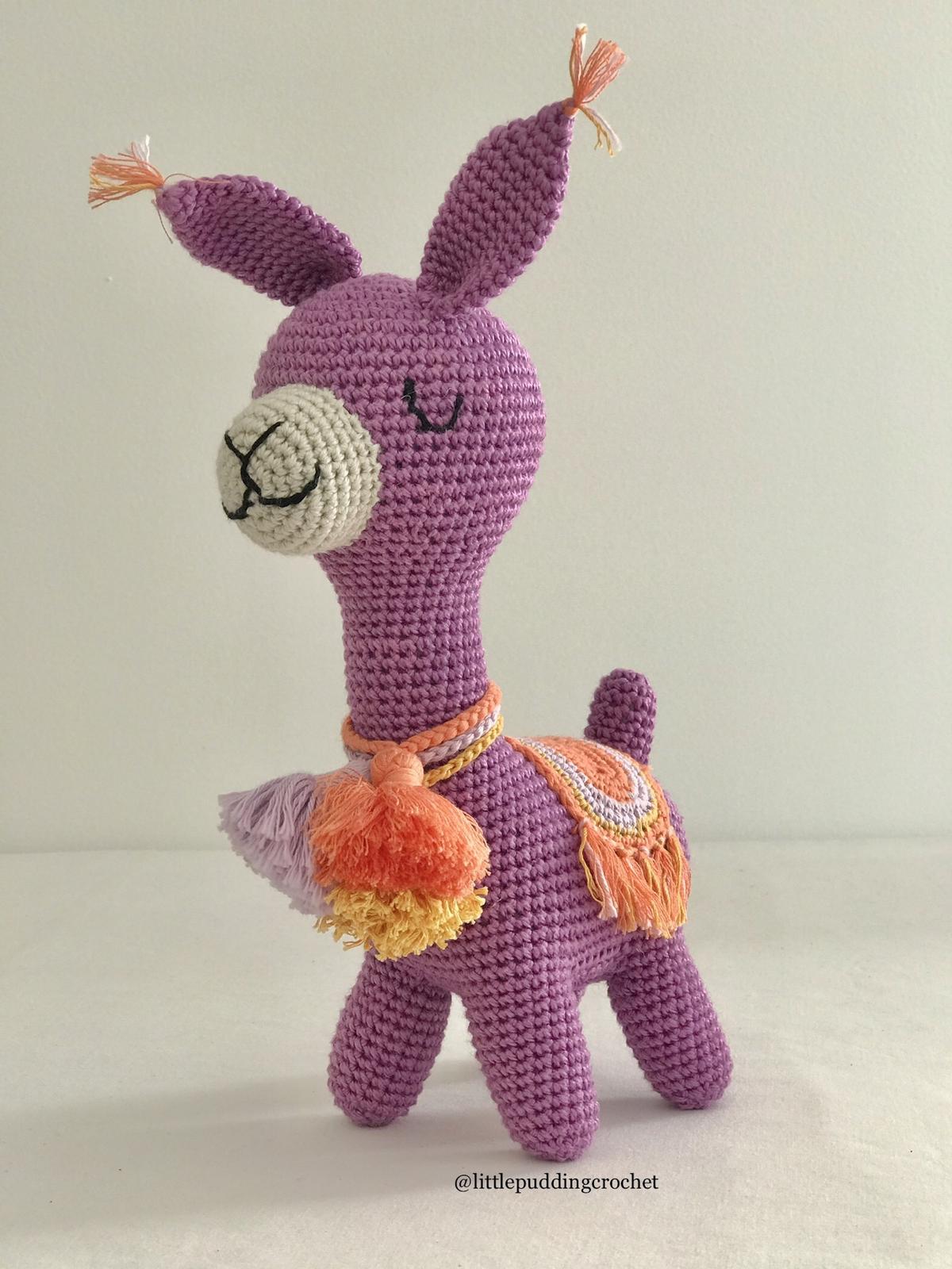 Contented Purple Alpaca