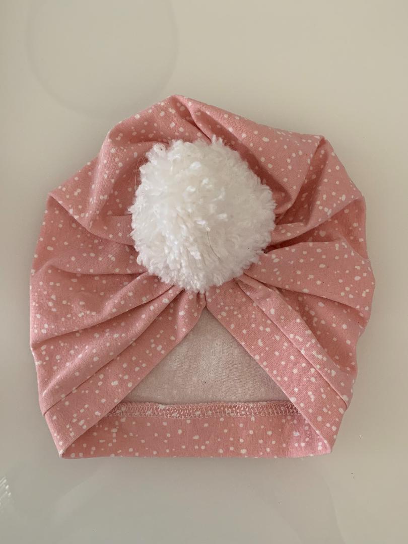 Speckled Snowball Turban