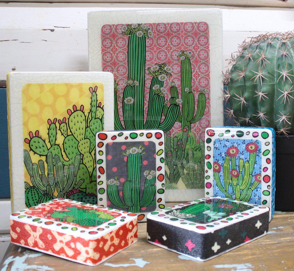 Cactus Woodblocks