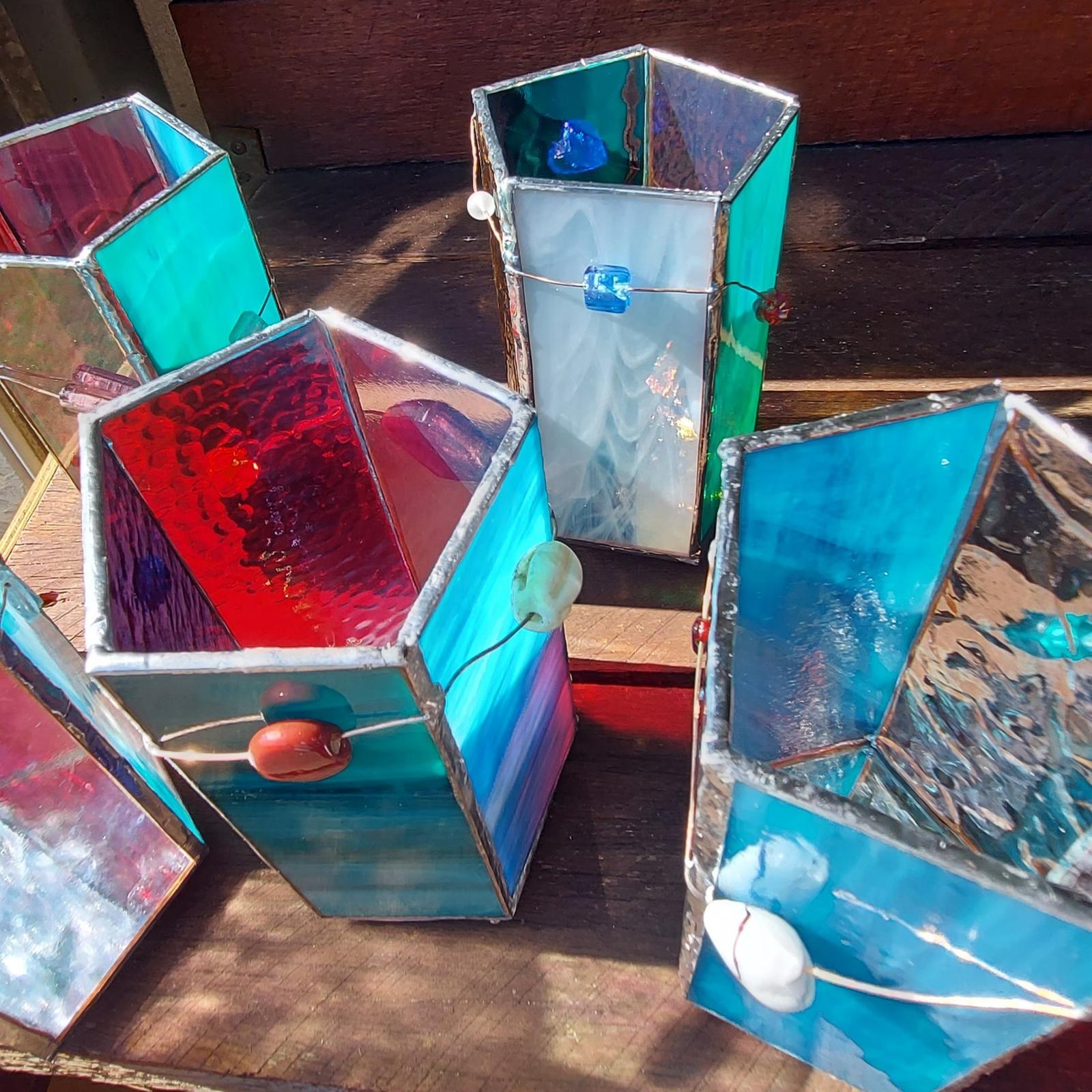 Art glass lanterns