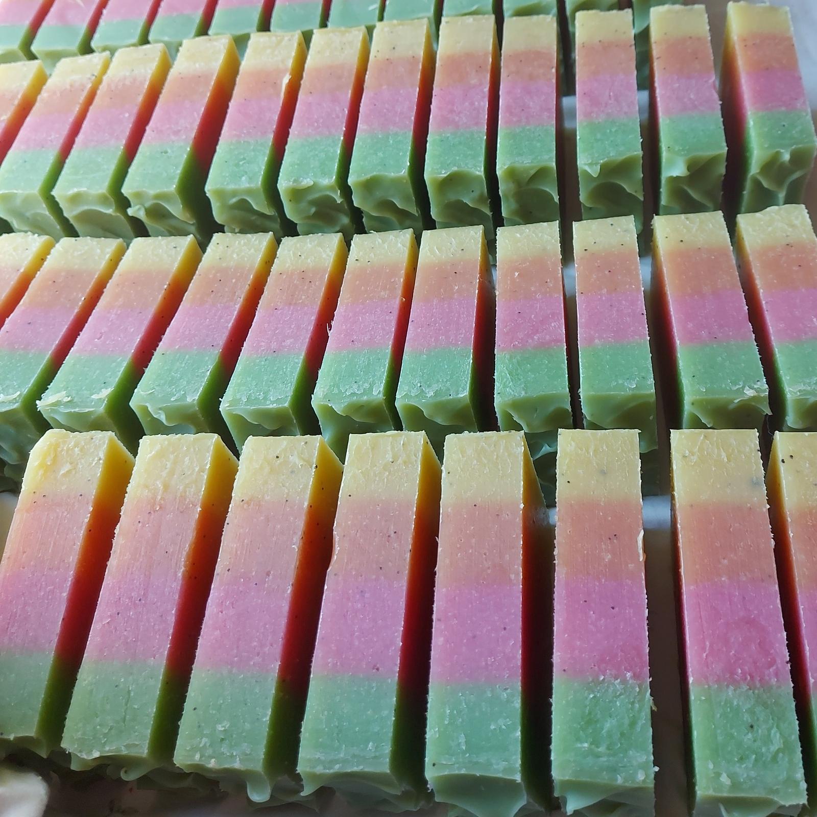 Rainbow soap