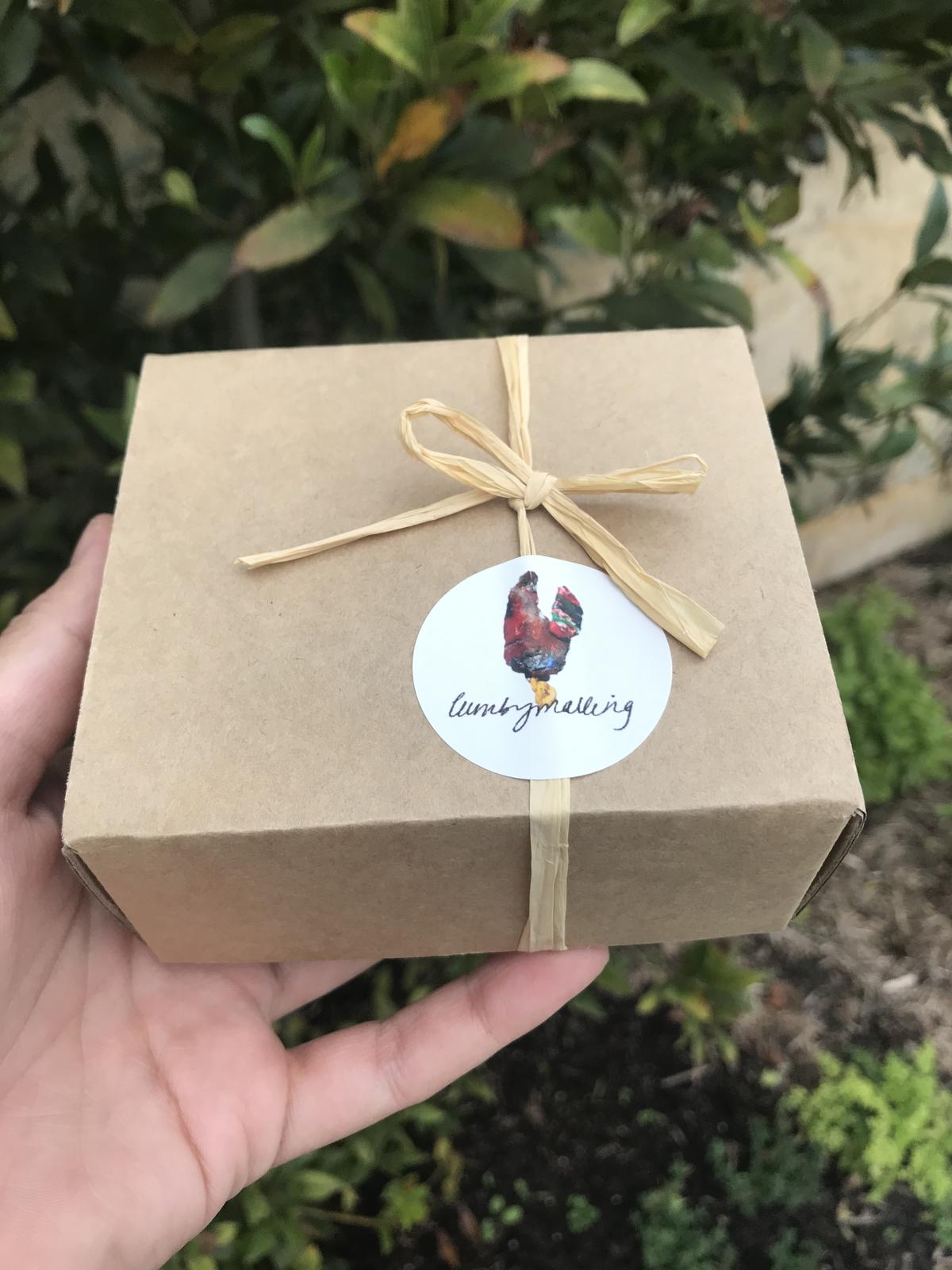 LumbyMaking packaging - all packaging is recycled