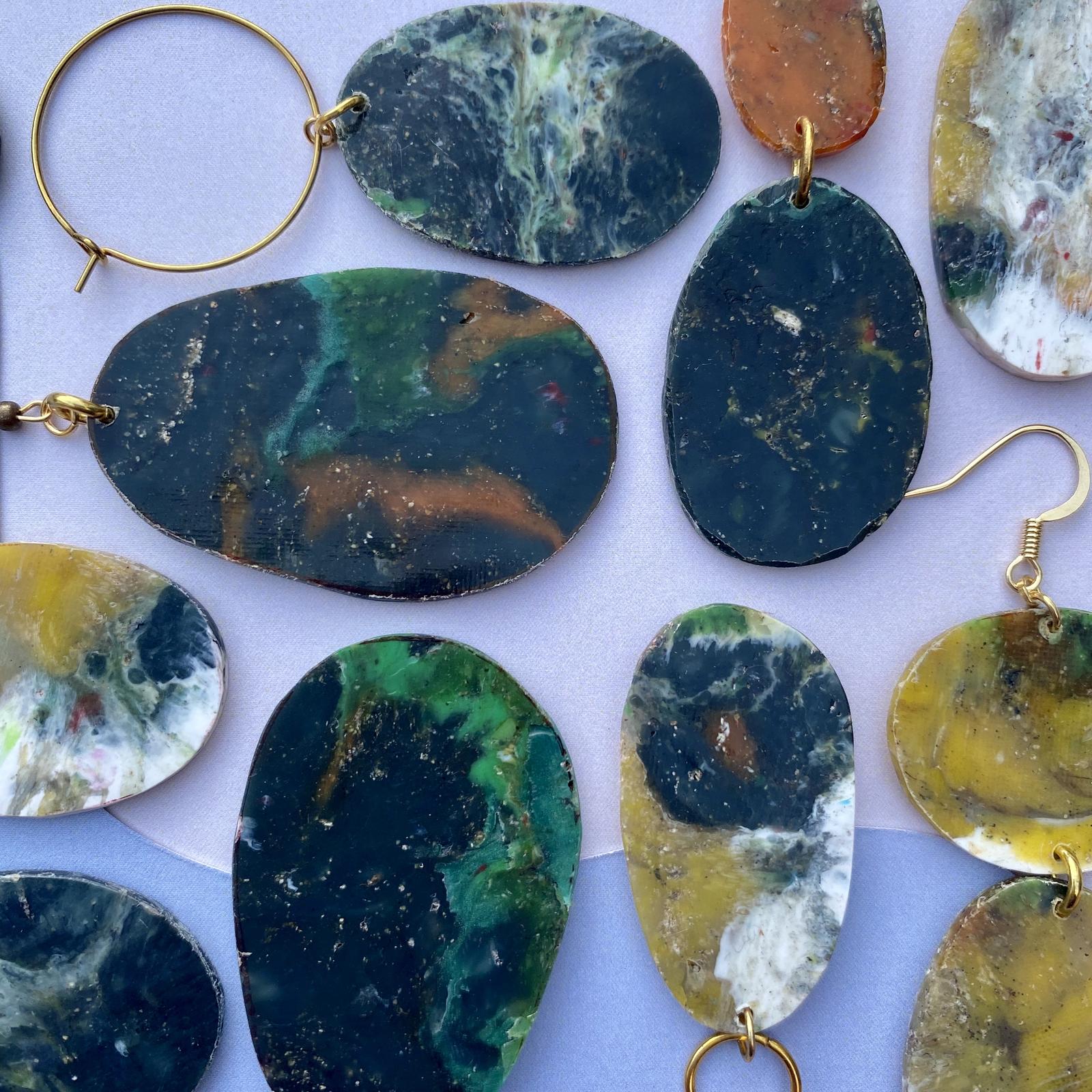 Bunker Bay Collection - Earrings handmade from recycled plastic