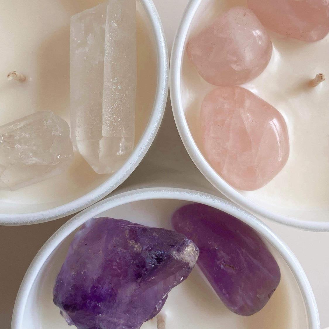 Crystal Infused Candles