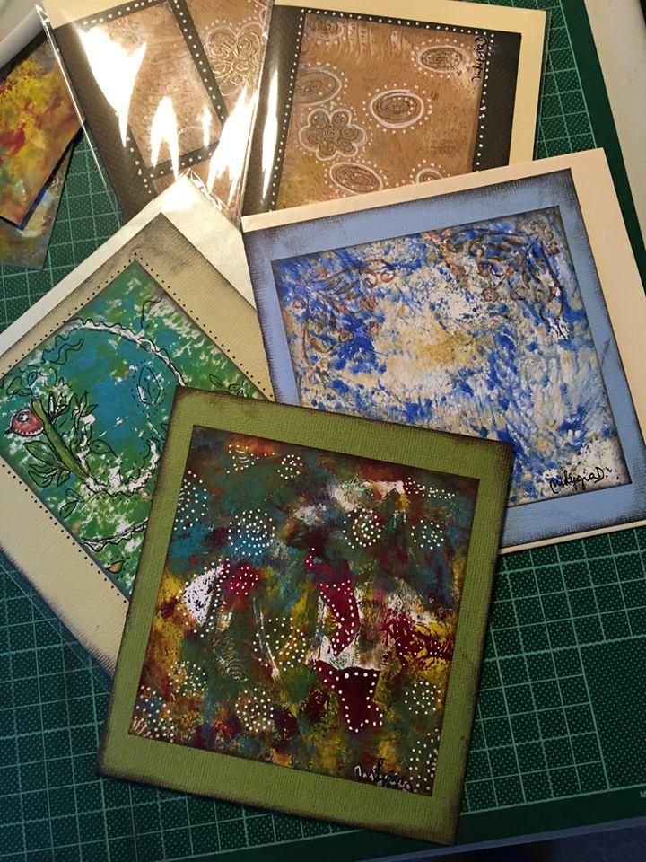 GELLI PRINT CARDS